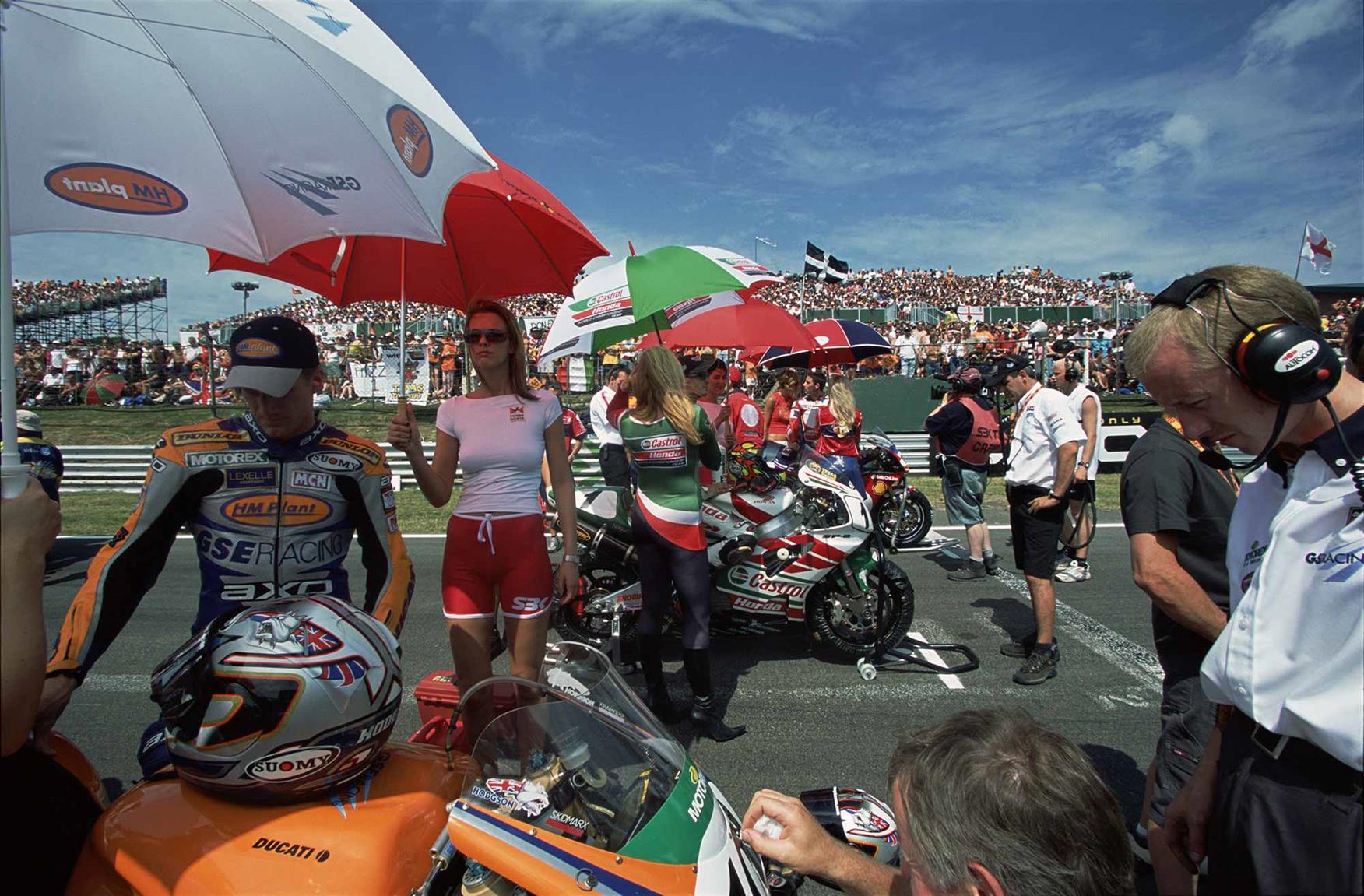 The front row at Brands Hatch WSB in 2001 The front row at Brands Hatch WSB in 2001