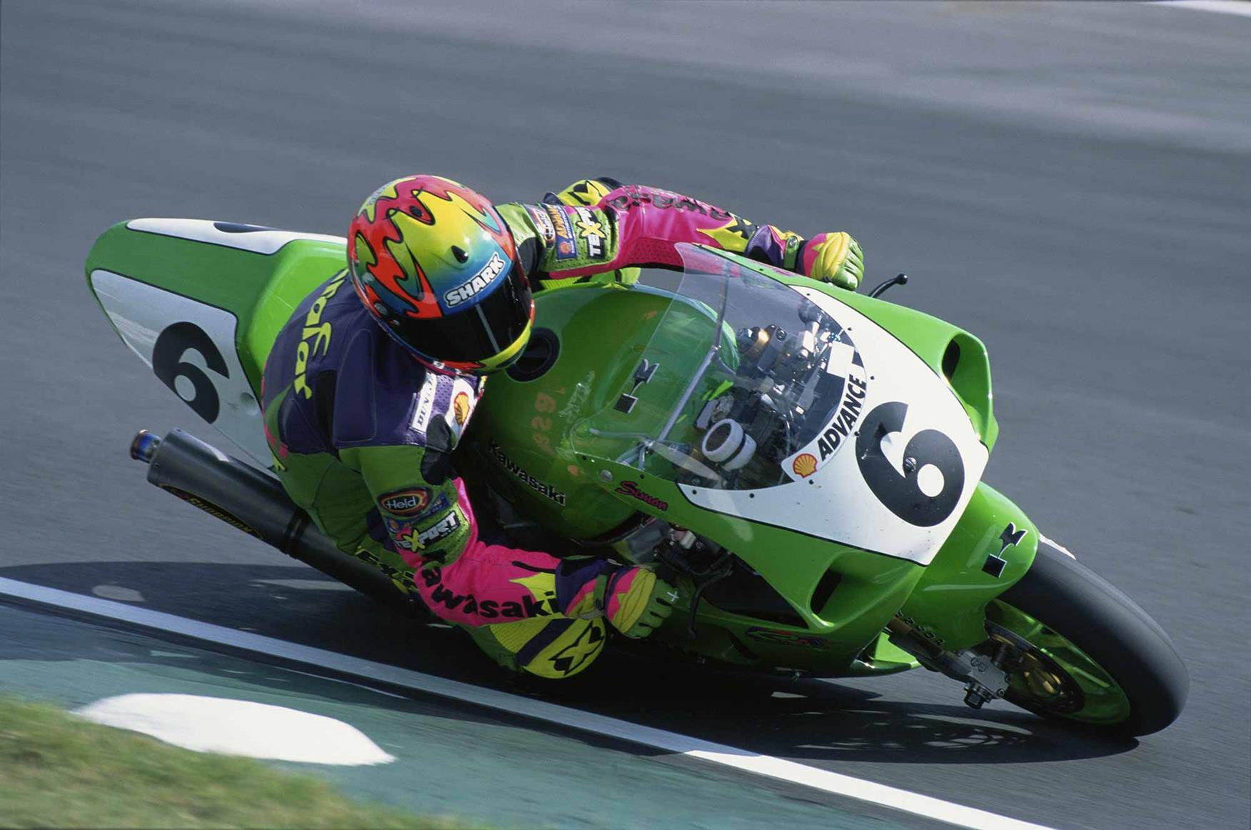 Simon Crafar at Brands Hatch World Superbikes in 1997 Simon Crafar at Brands Hatch World Superbikes in 1997