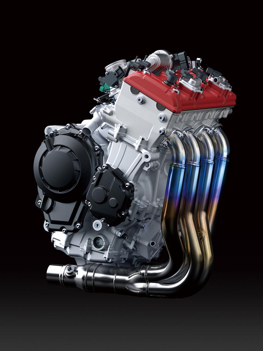 The new Ninja ZX-10R engine The new Ninja ZX-10R engine