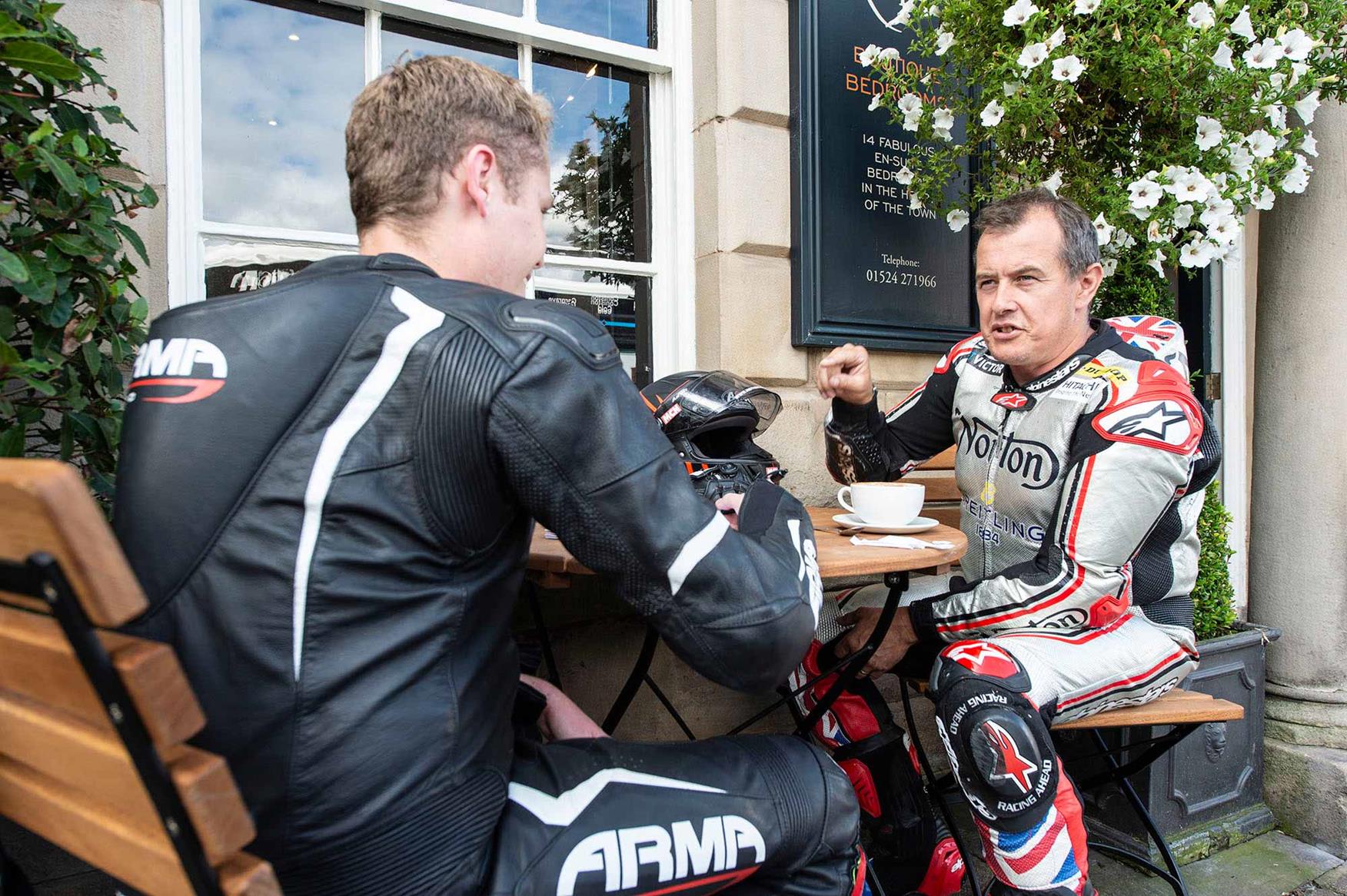 MCN sits down with McGuinness for a bite to eat MCN sits down with McGuinness for a bite to eat