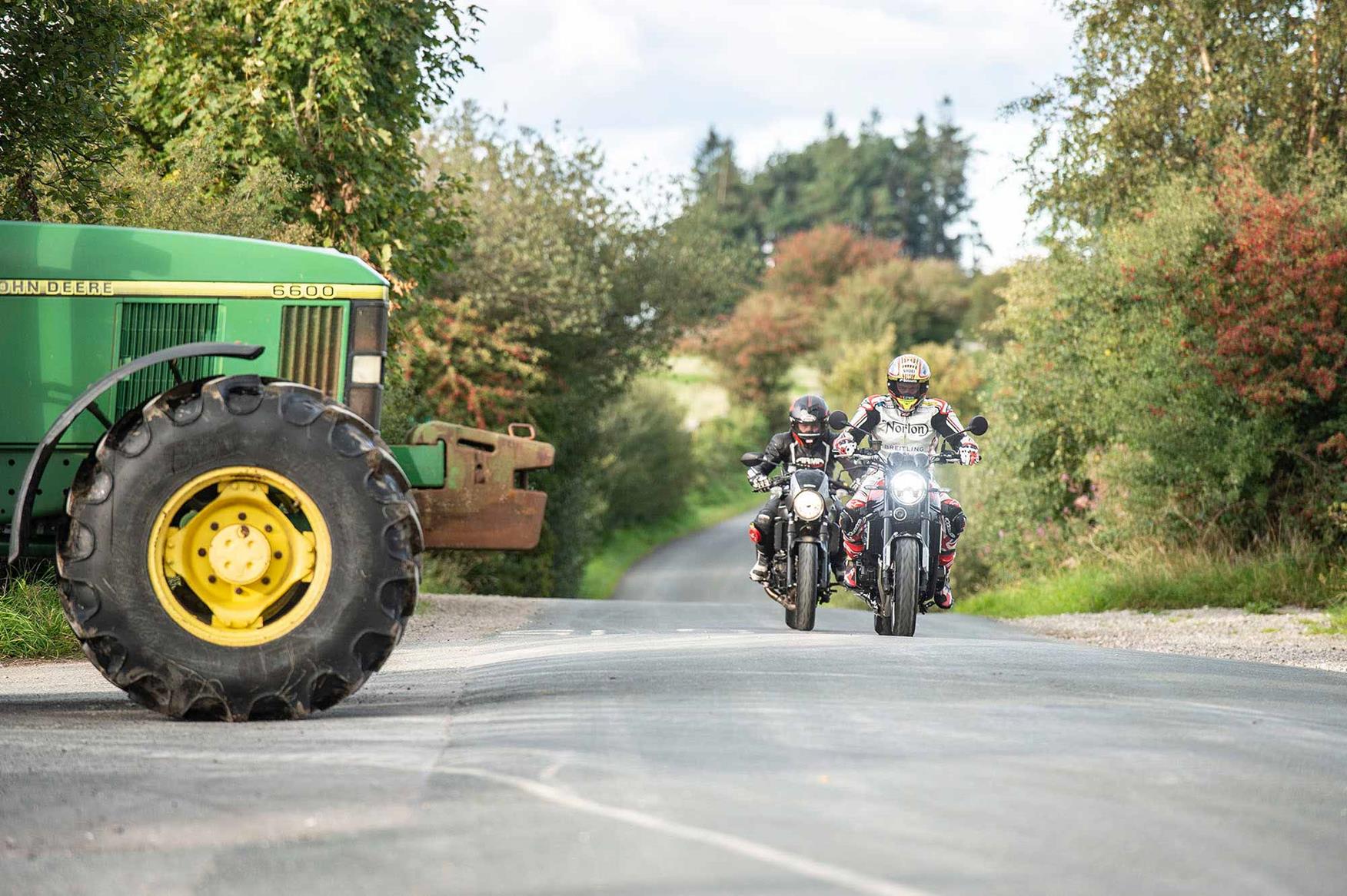 Look out for features like tractors Look out for features like tractors