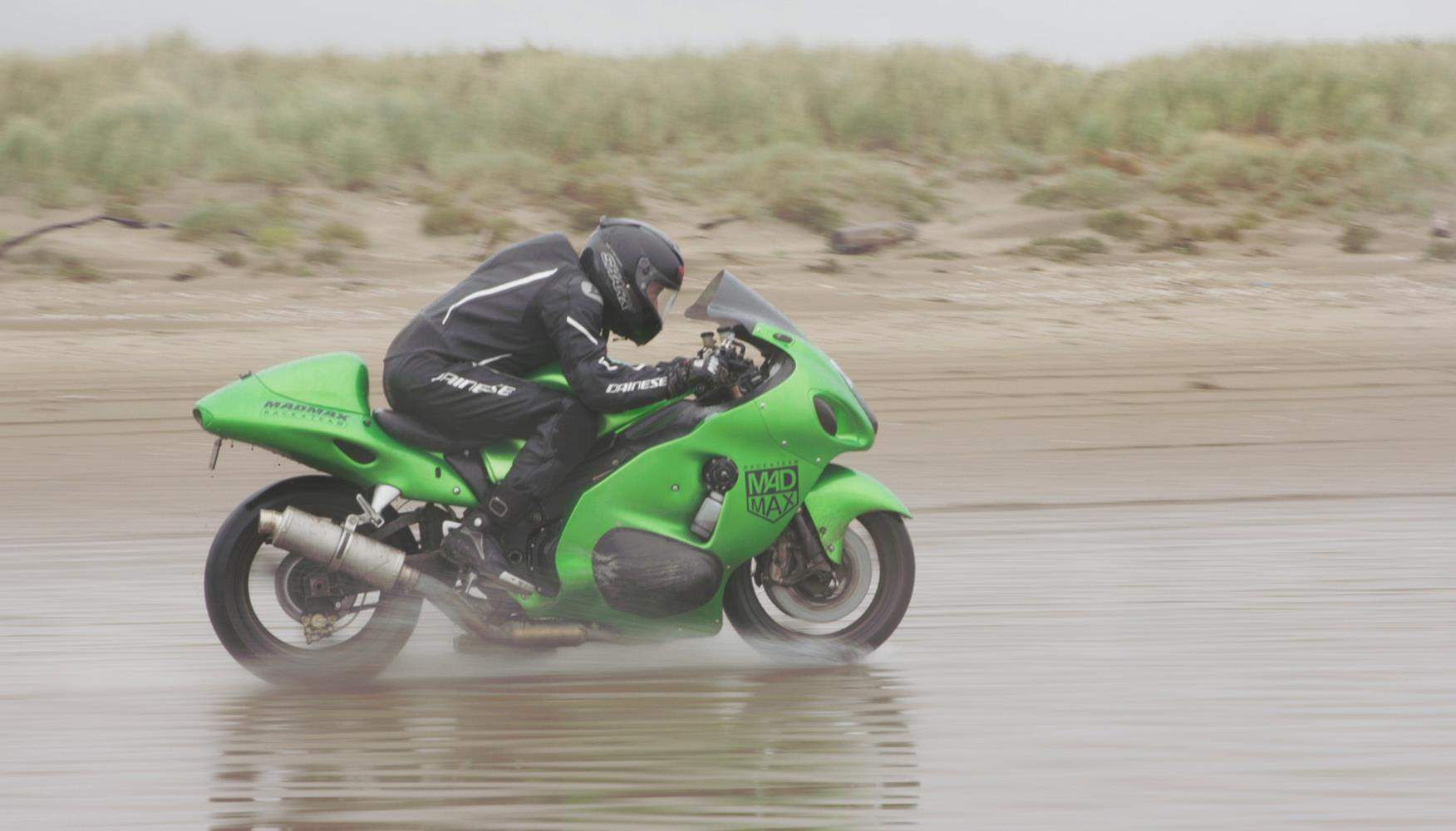 Zef Eisenberg at Pendine Sands Zef Eisenberg at Pendine Sands