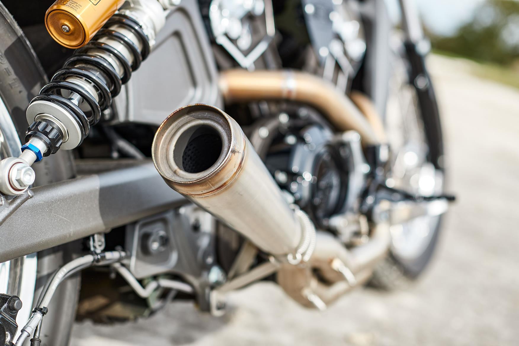 With the throttle open, the upgraded exhaust could wake the dead With the throttle open, the upgraded exhaust could wake the dead