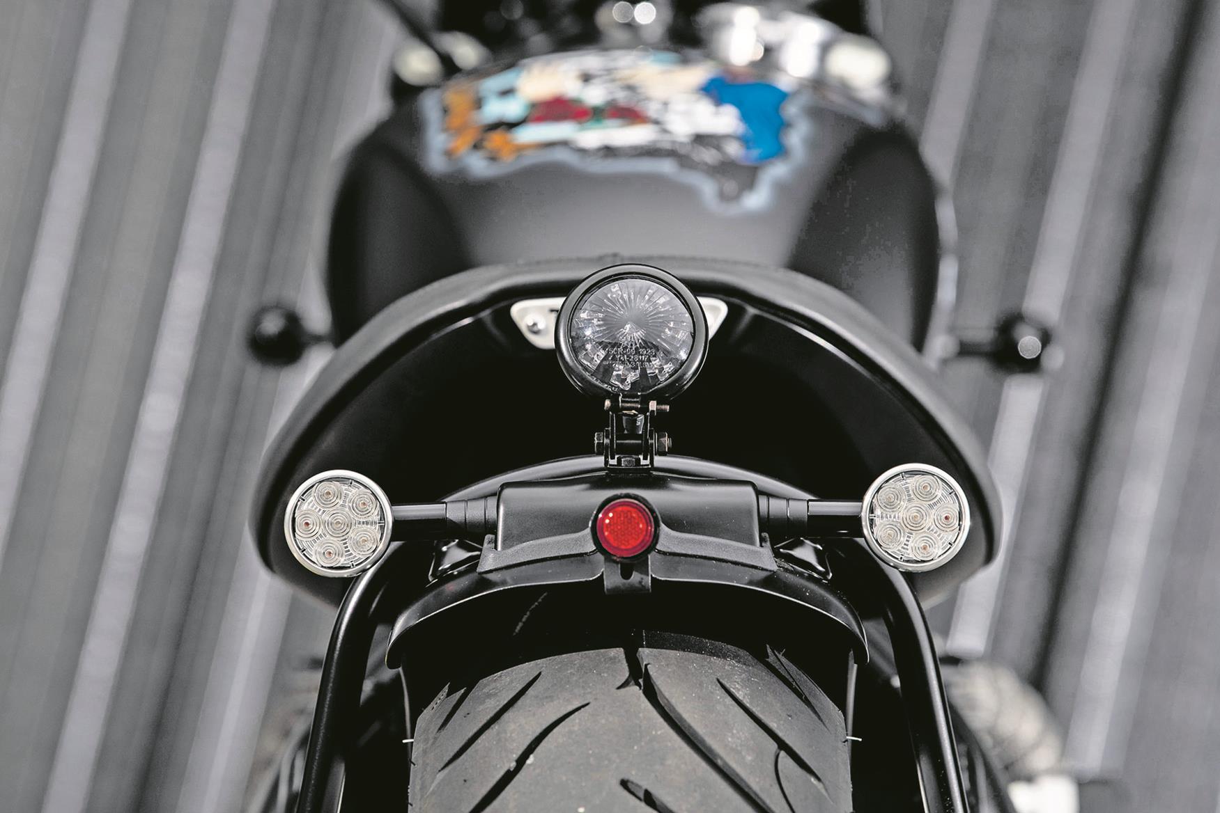 LED lights replace the standard rear set-up LED lights replace the standard rear set-up