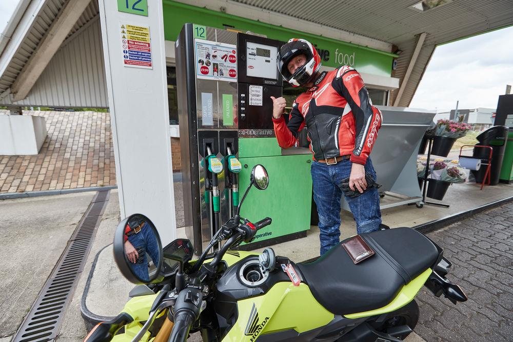 The Honda MSX125's claimed 185mpg fuel economy is impressive The Honda MSX125's claimed 185mpg fuel economy is impressive