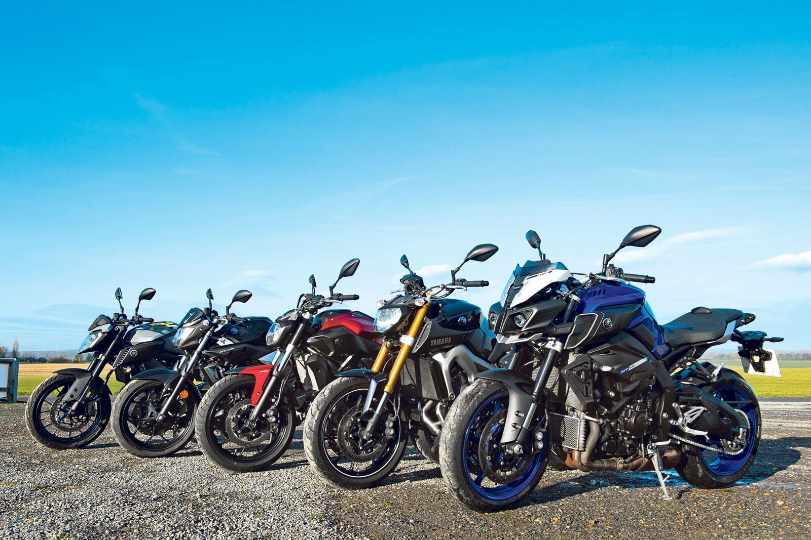 The Yamaha MT range The Yamaha MT range