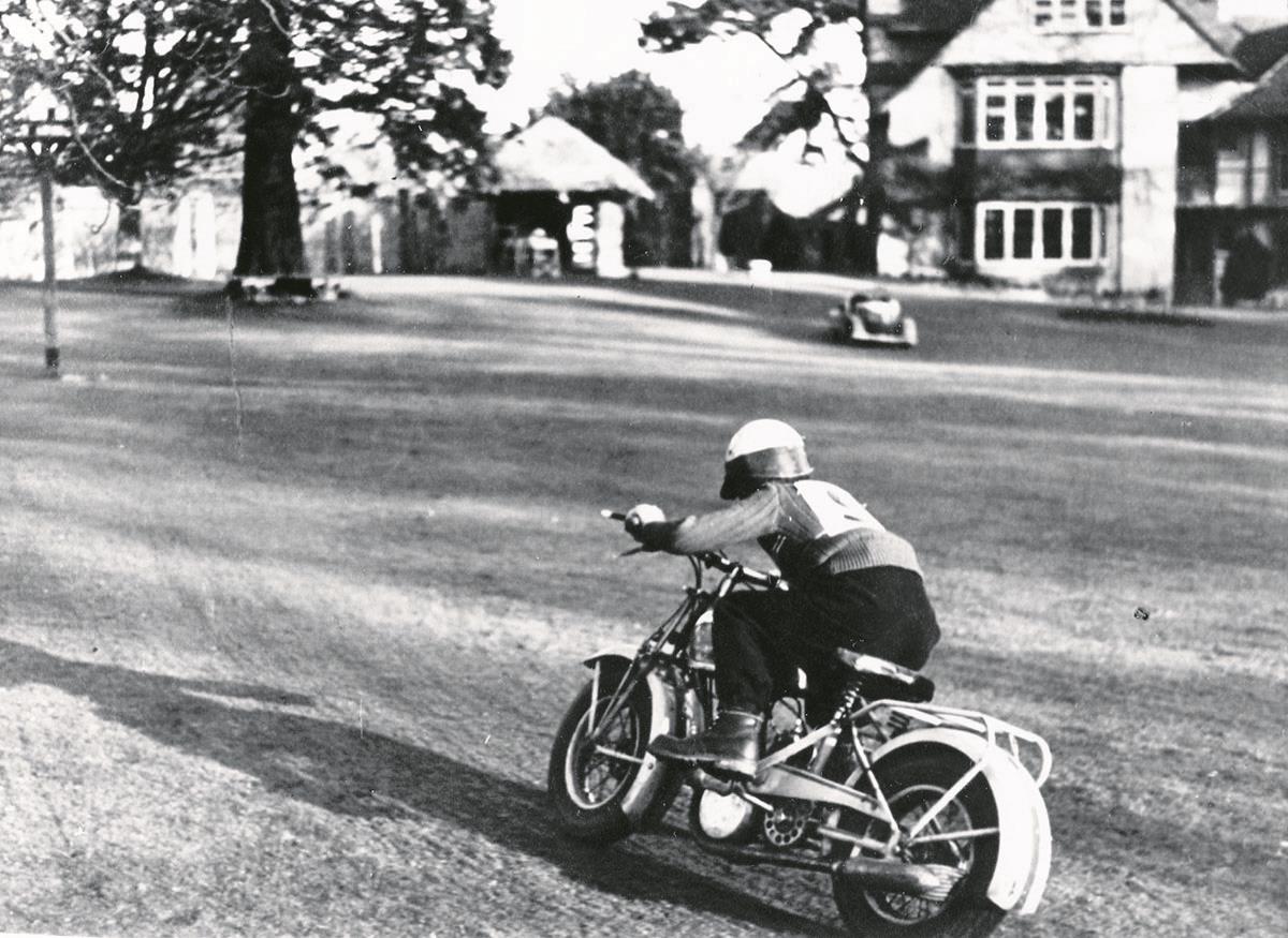 The young Mike rode endlessly around the family estate The young Mike rode endlessly around the family estate