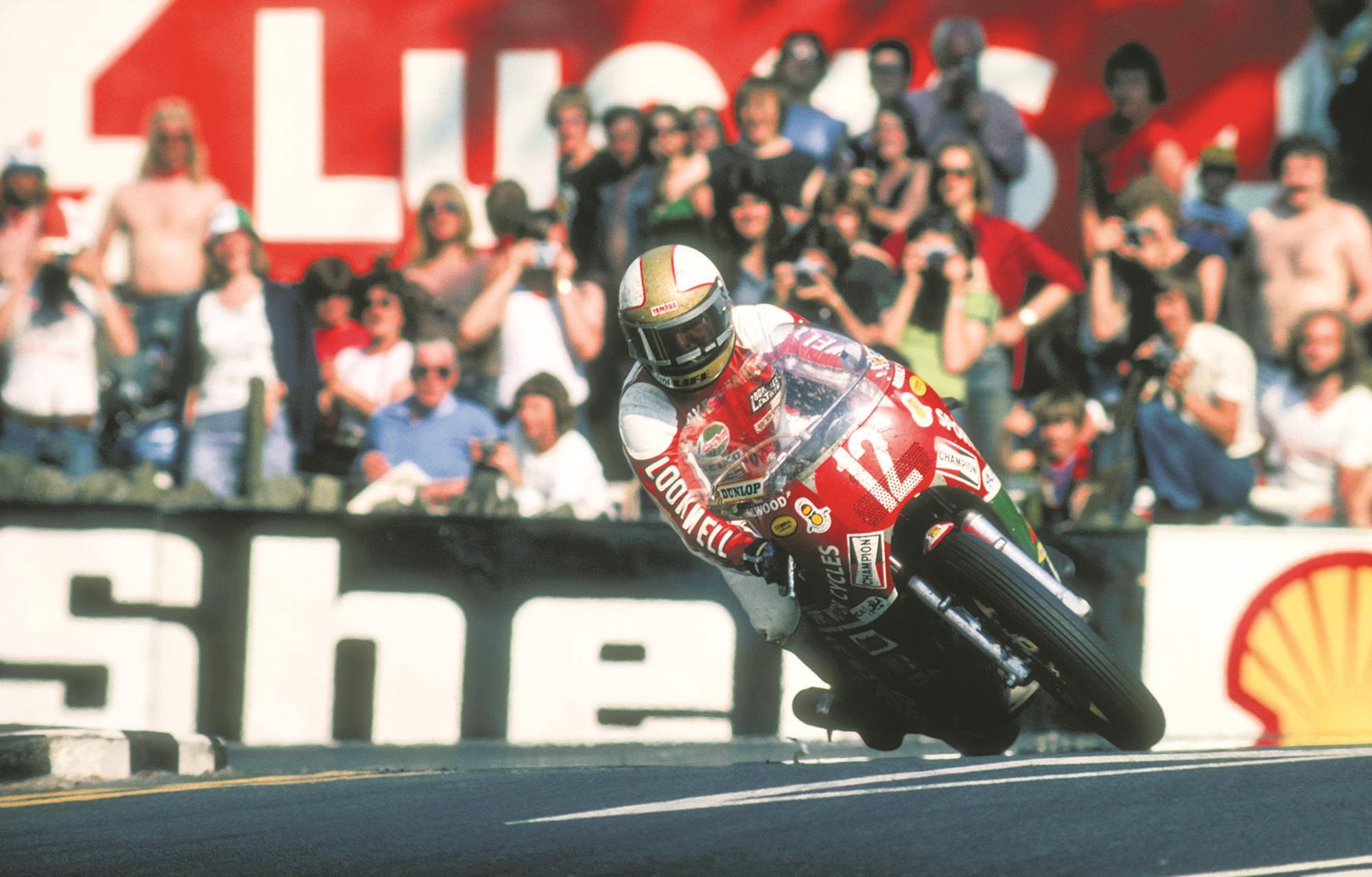 Hailwood riding the original bike Hailwood riding the original bike