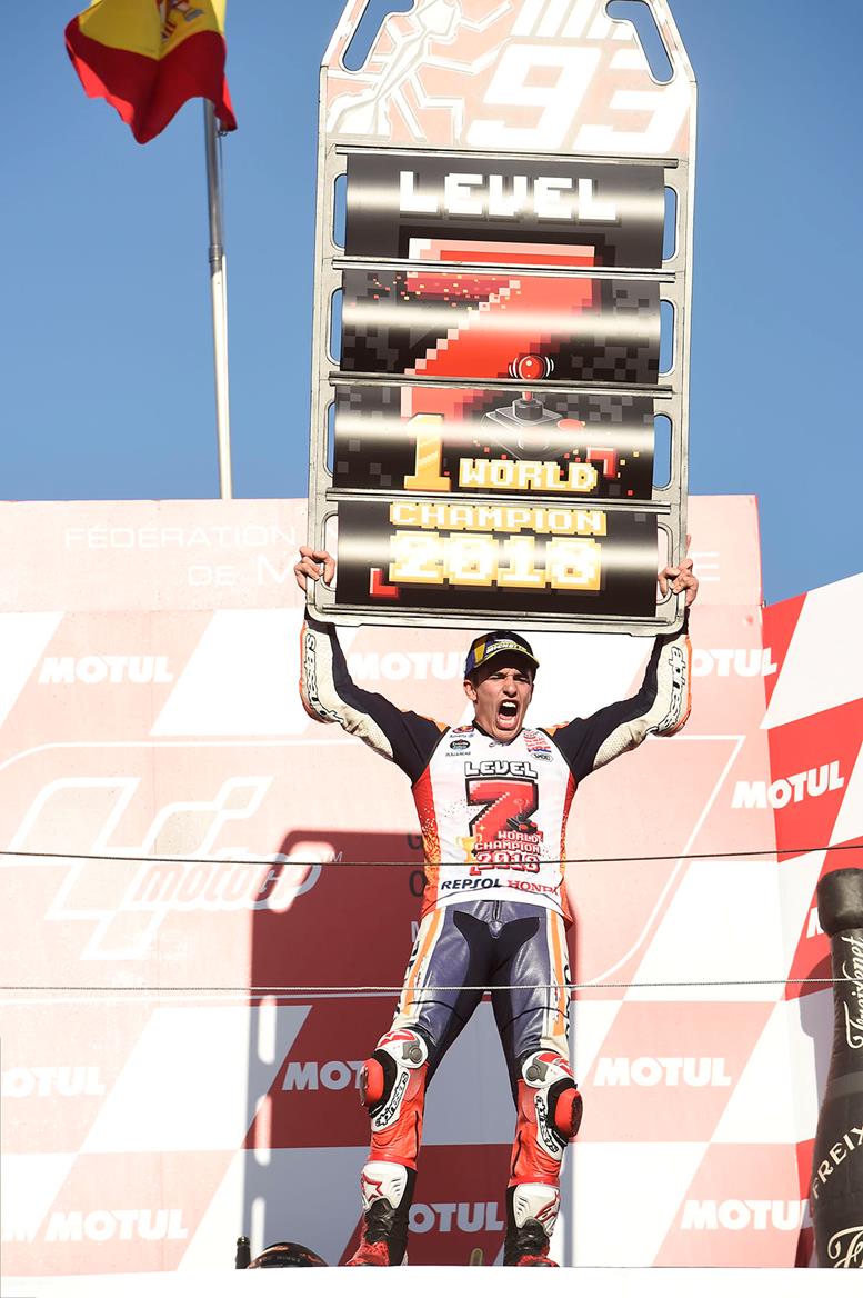 Marc Marquez celebrates his 7th MotoGP championship title win in Japan Marc Marquez celebrates his 7th MotoGP championship title win in Japan