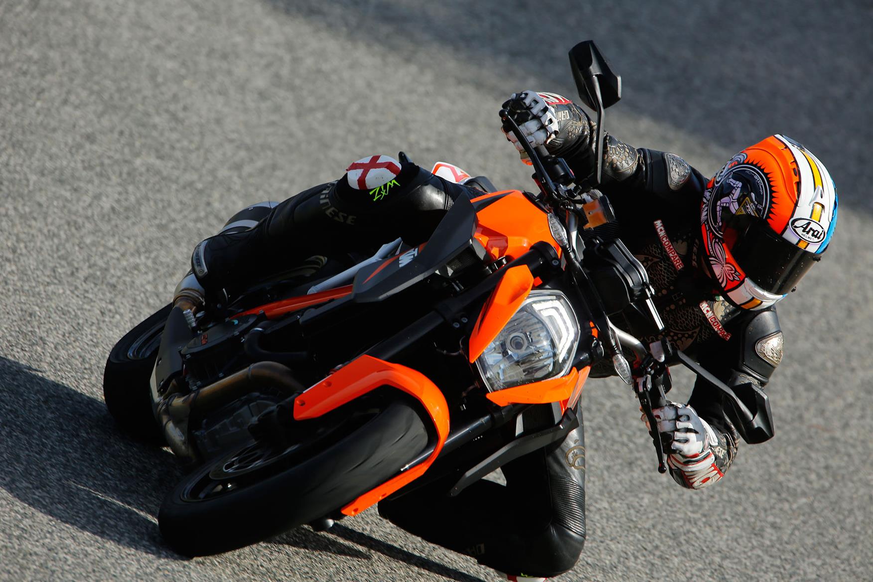 KTM 1290 Super Duke R left turn KTM 1290 Super Duke R left turn