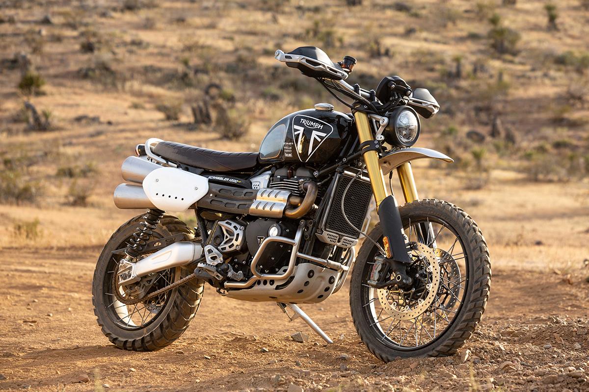 Ernie Vigil's Triumph Scrambler 1200 XE desert racer ready for action Ernie Vigil's Triumph Scrambler 1200 XE desert racer ready for action