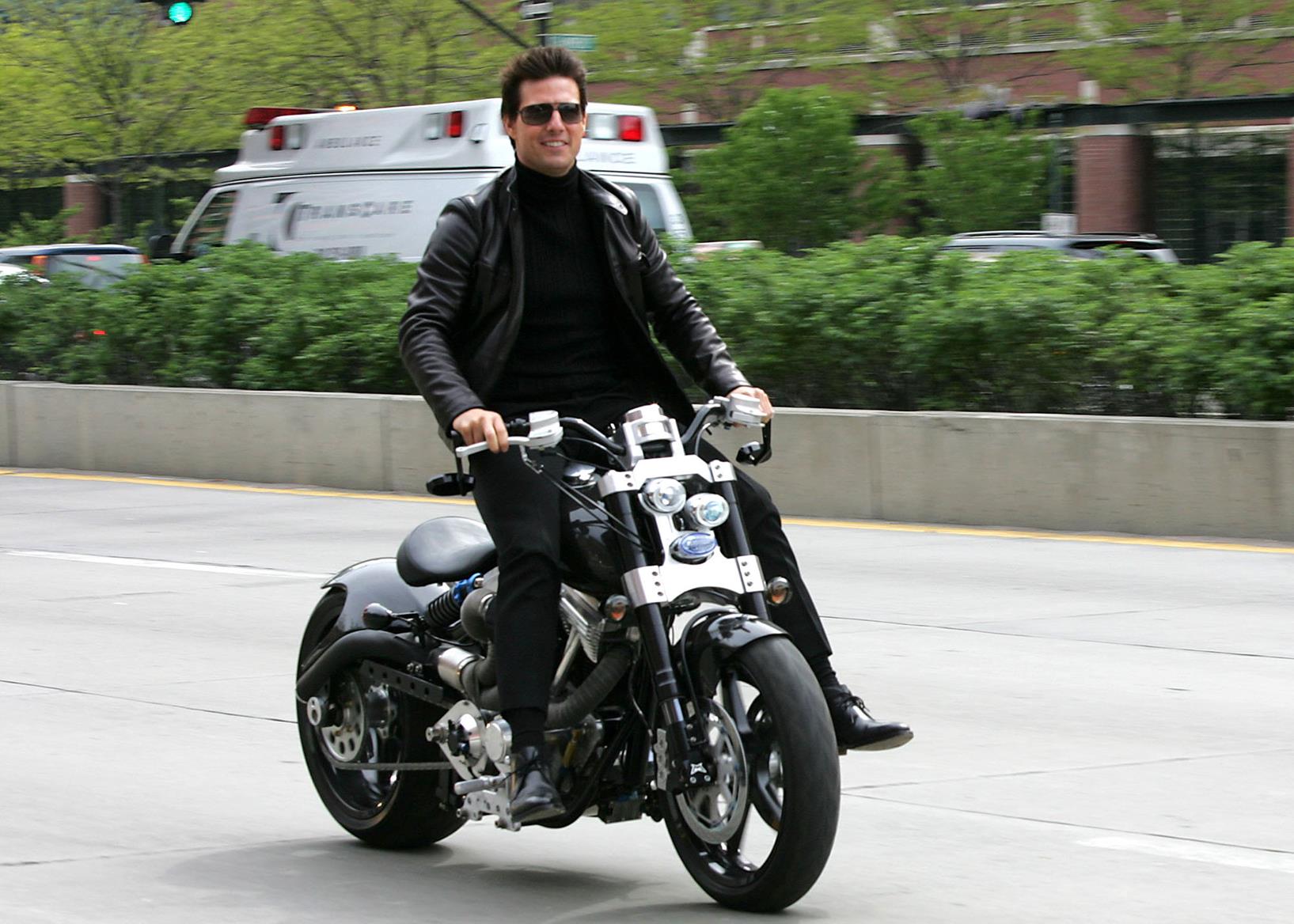 Cruise rode a Confederate Hellcat to the Mission: Impossible 3 premiere Cruise rode a Confederate Hellcat to the Mission: Impossible 3 premiere