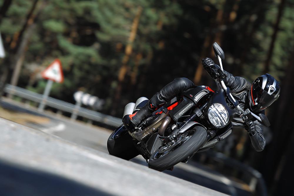 The Ducati Diavel in action The Ducati Diavel in action