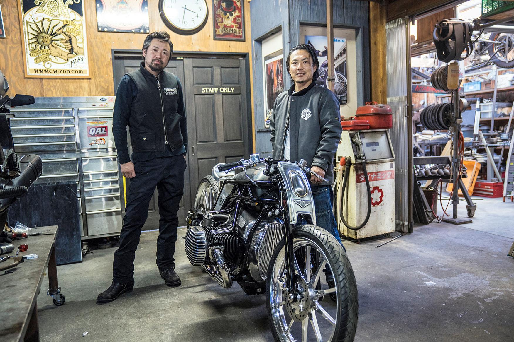 The Custom Works Zon team in their workshop The Custom Works Zon team in their workshop