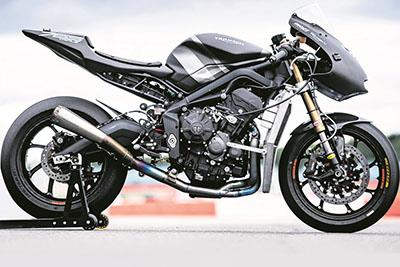Triumph 765 Moto2 test bike Triumph 765 Moto2 test bike