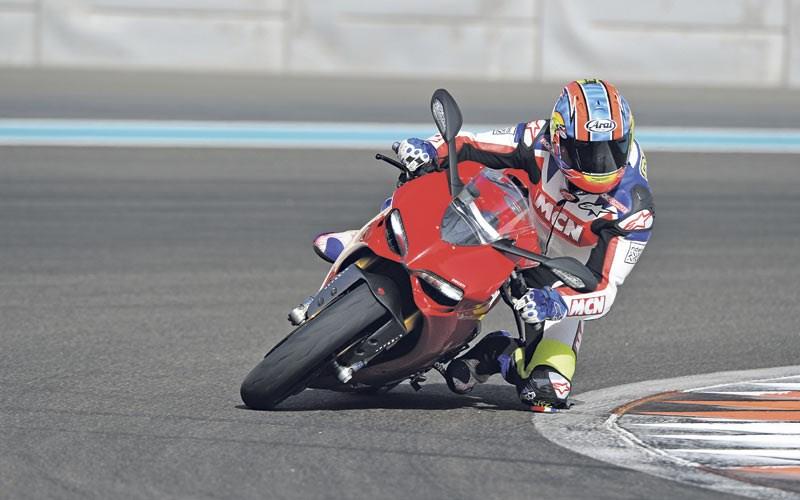 The Ducati 1199 Panigale in action The Ducati 1199 Panigale in action