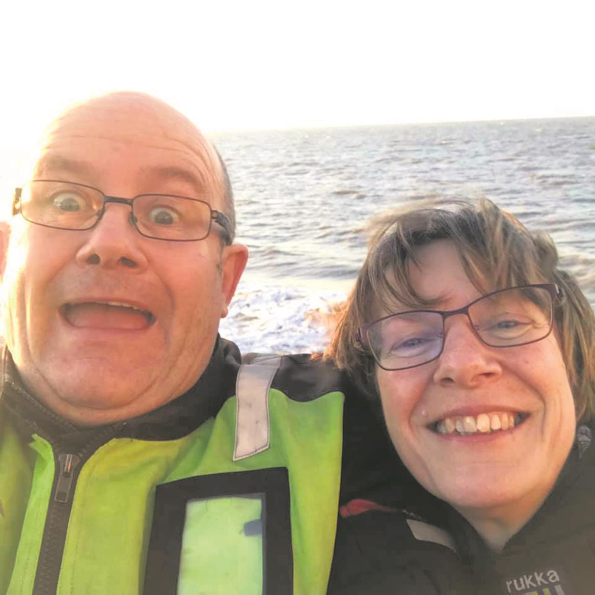 Tony and Penny Collins got out to the coast and had a jolly good time Tony and Penny Collins got out to the coast and had a jolly good time