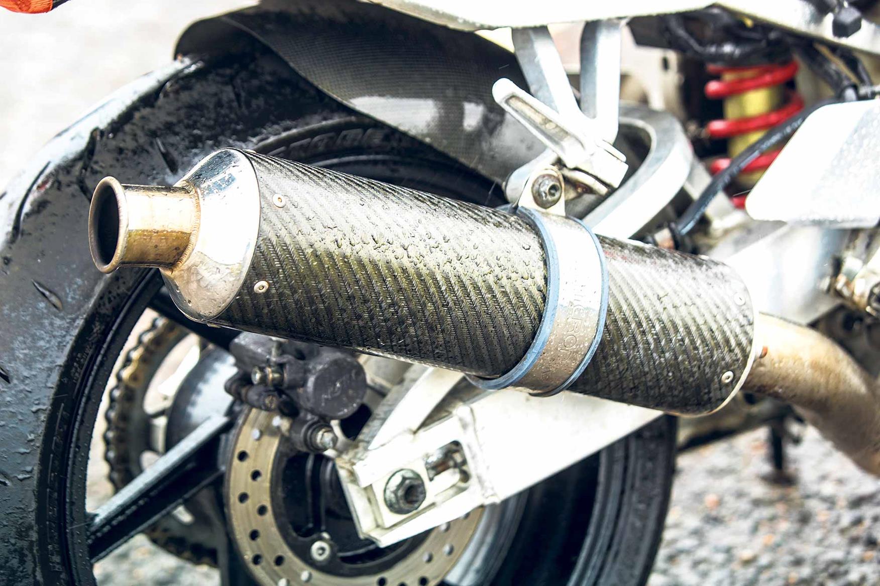The rear end of the CBR900RR The rear end of the CBR900RR