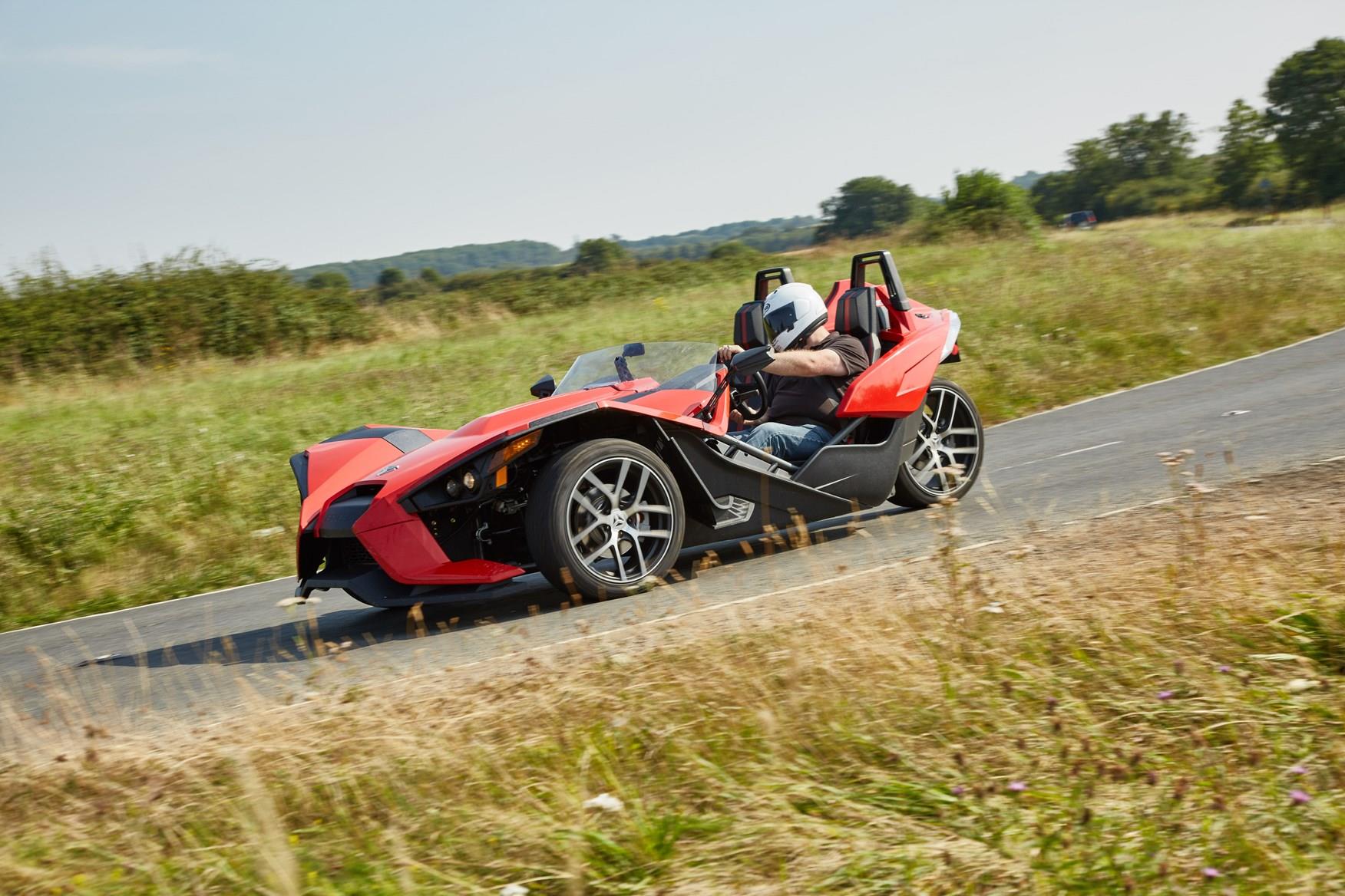 The Polaris Slingshot in action The Polaris Slingshot in action