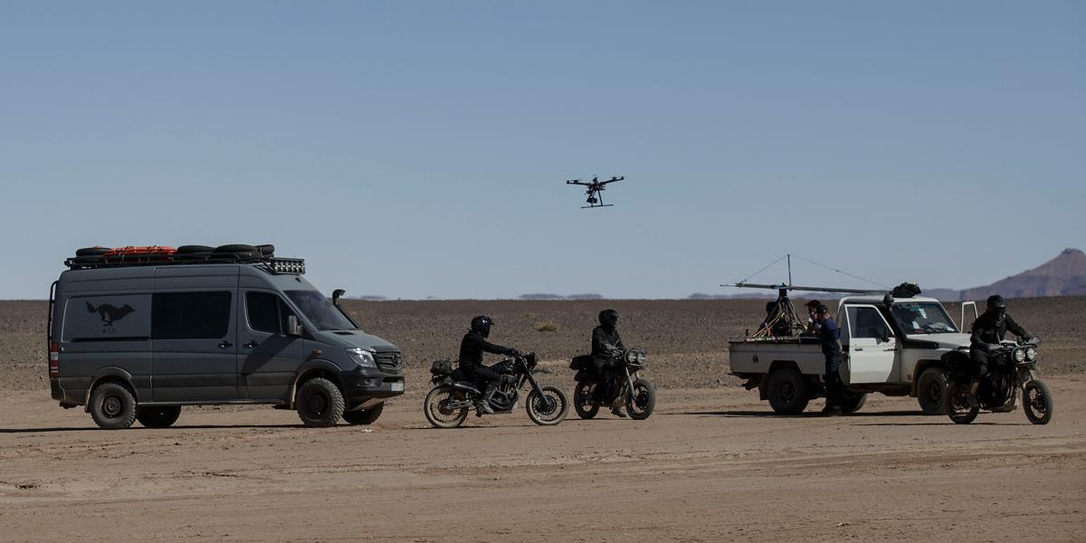 Oil in the Blood undergoing filming in the desert Oil in the Blood undergoing filming in the desert