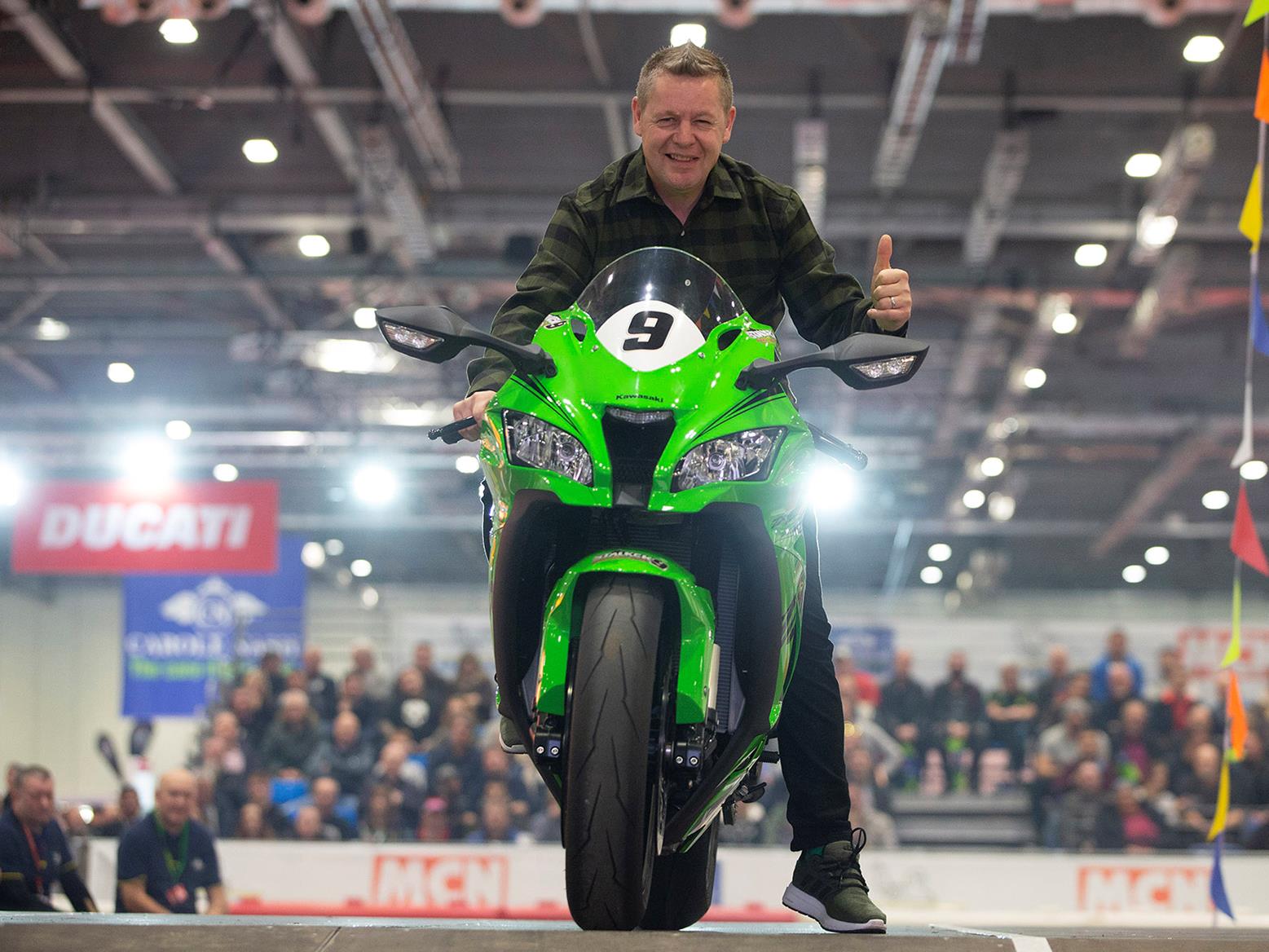 Chris Walker on his new Kawasaki ZX-10RR Chris Walker on his new Kawasaki ZX-10RR