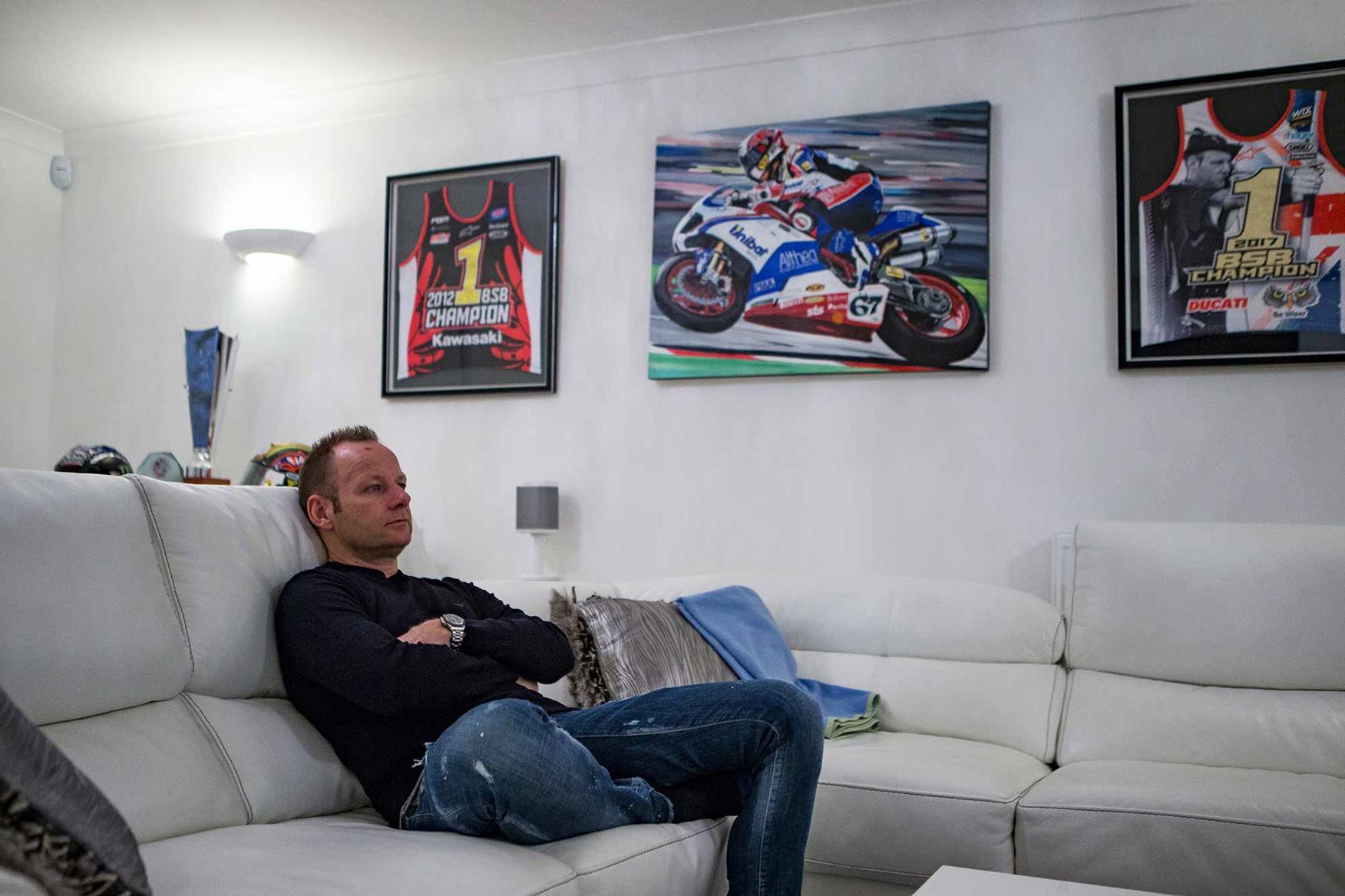 Byrne talks to MCN in his home Byrne talks to MCN in his home
