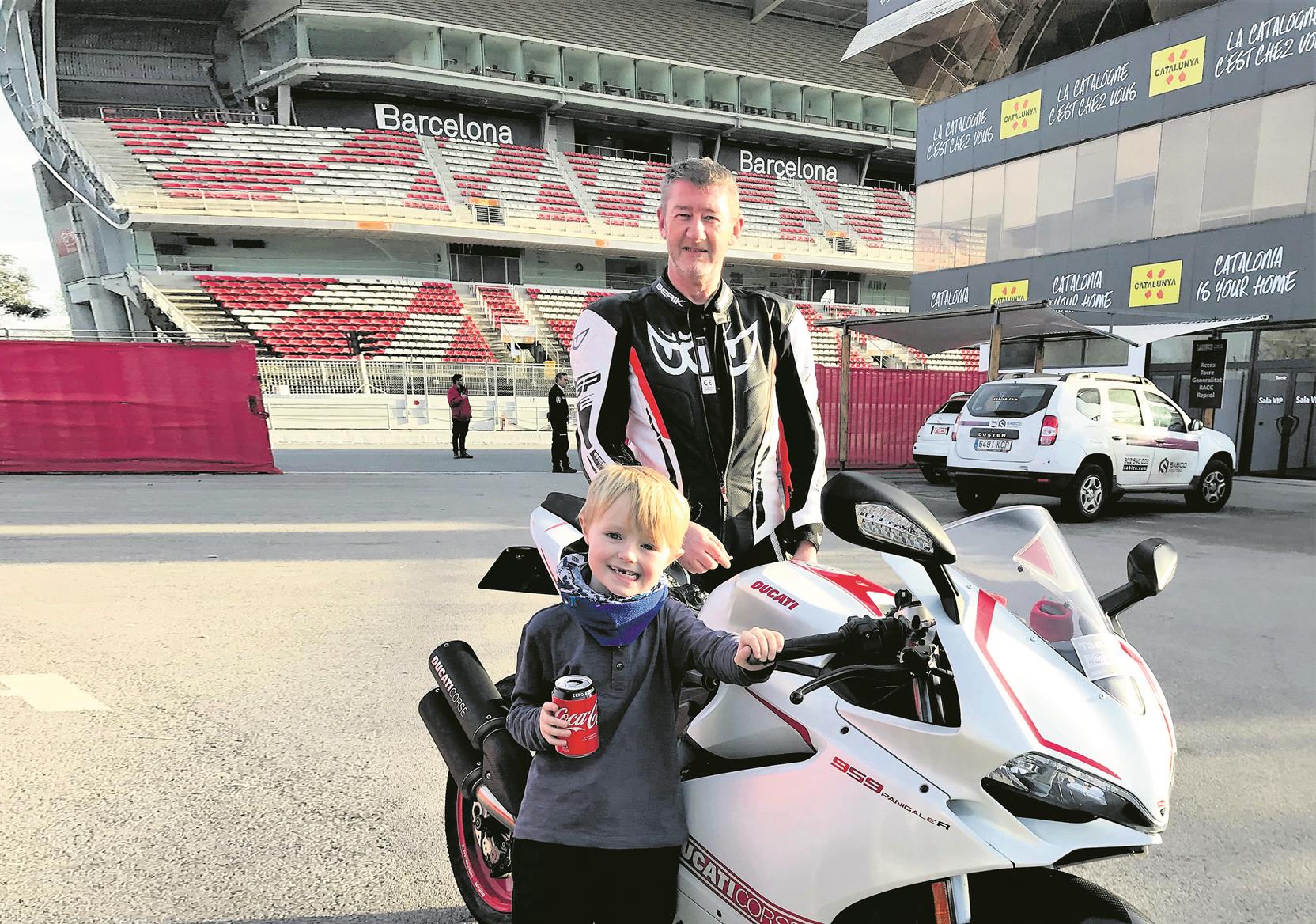 John Jess with his Ducati Panigale John Jess with his Ducati Panigale