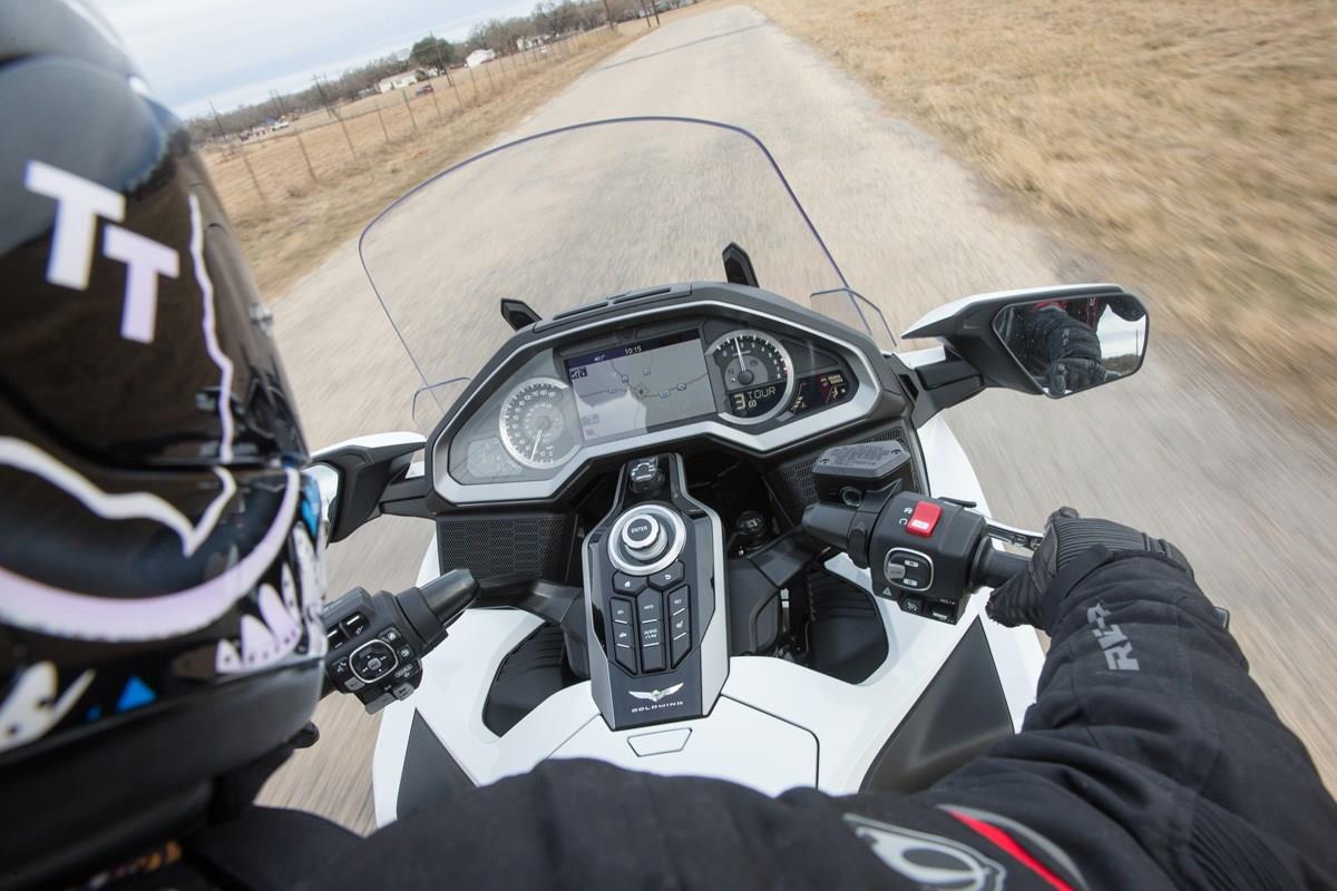 Honda Gold Wing touring on the road Honda Gold Wing touring on the road