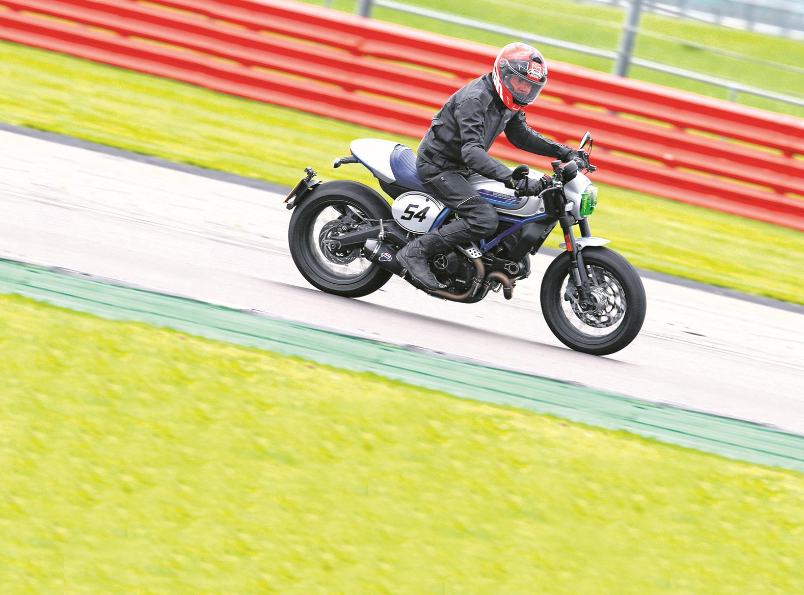 Scrambler on track Scrambler on track