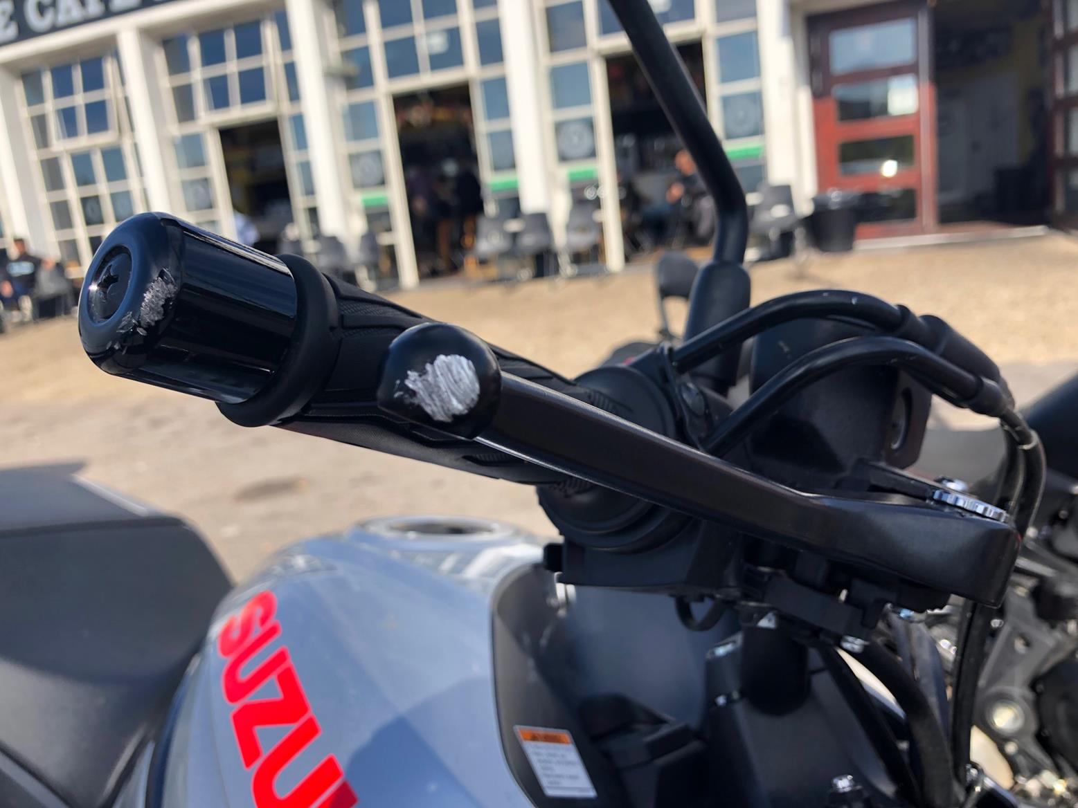 A scraped Suzuki Katana brake lever A scraped Suzuki Katana brake lever