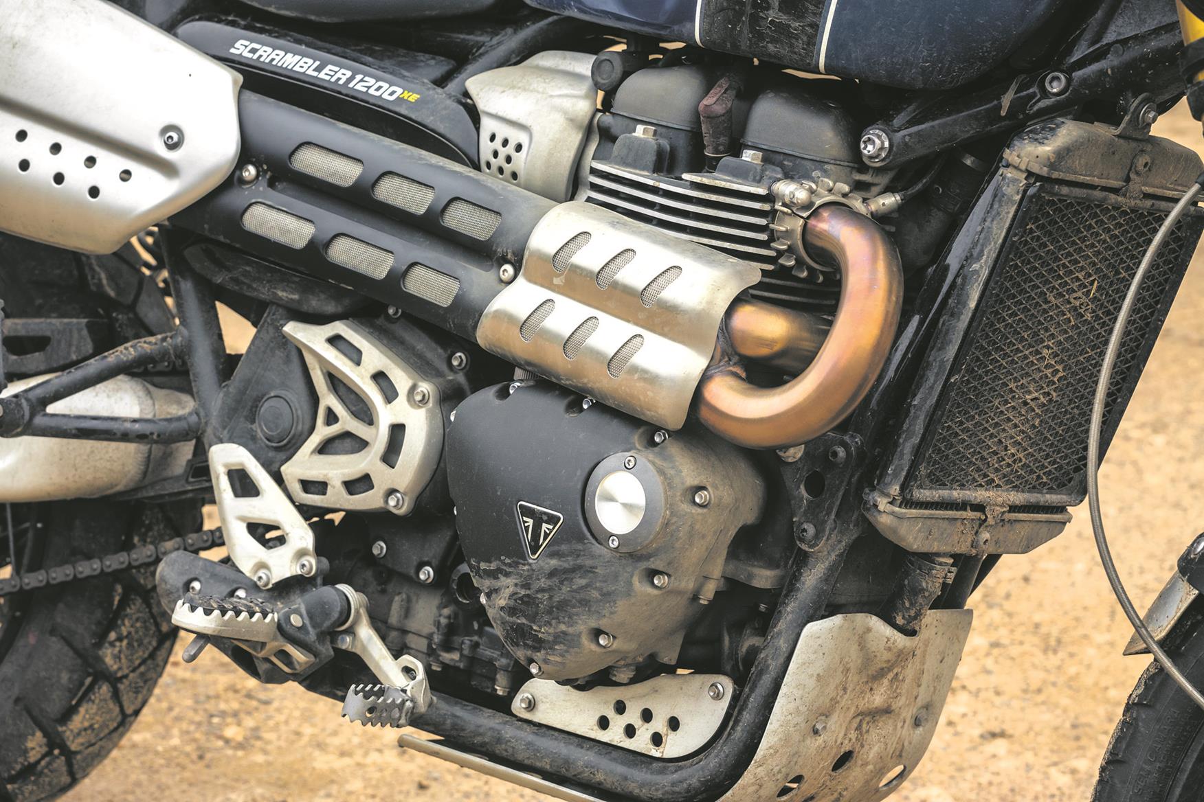 Triumph Scrambler 1200 XE exhaust Triumph Scrambler 1200 XE exhaust