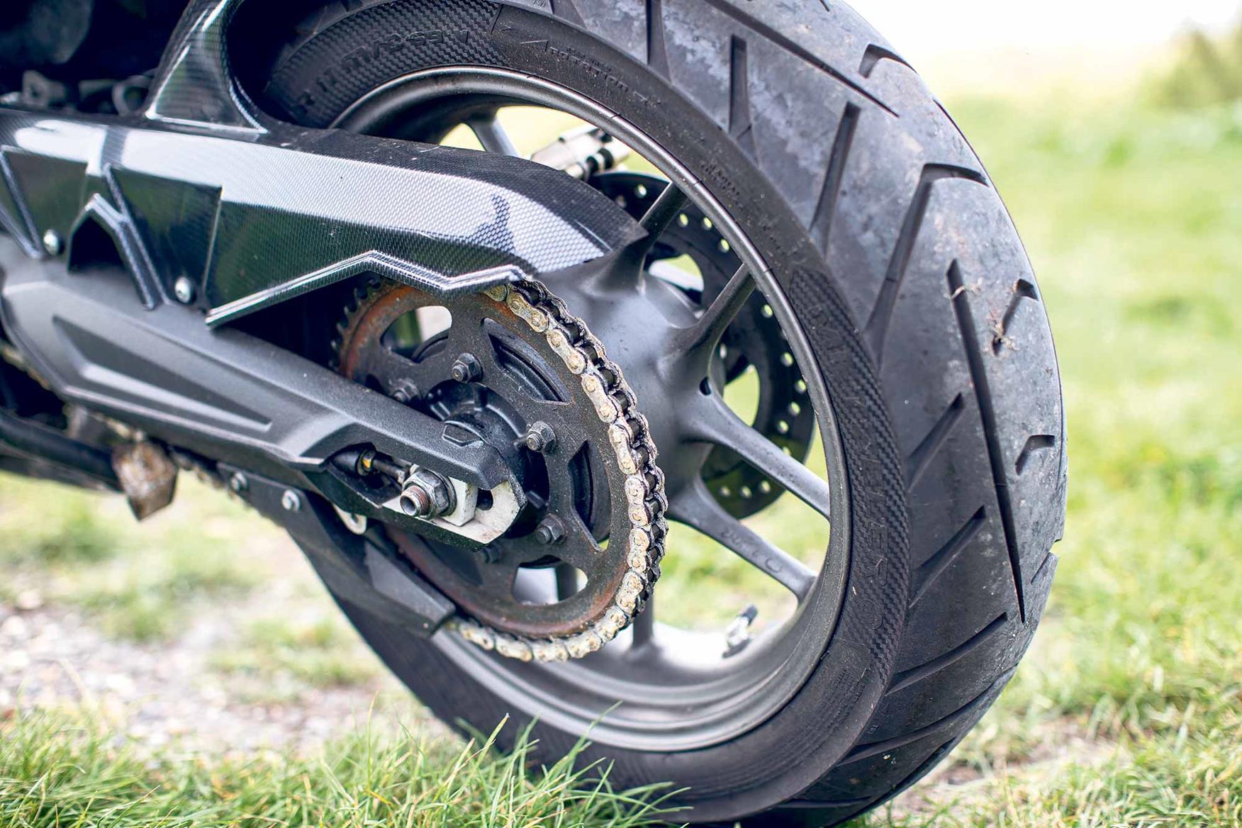Look out for issues on the rubberised chain runner Look out for issues on the rubberised chain runner
