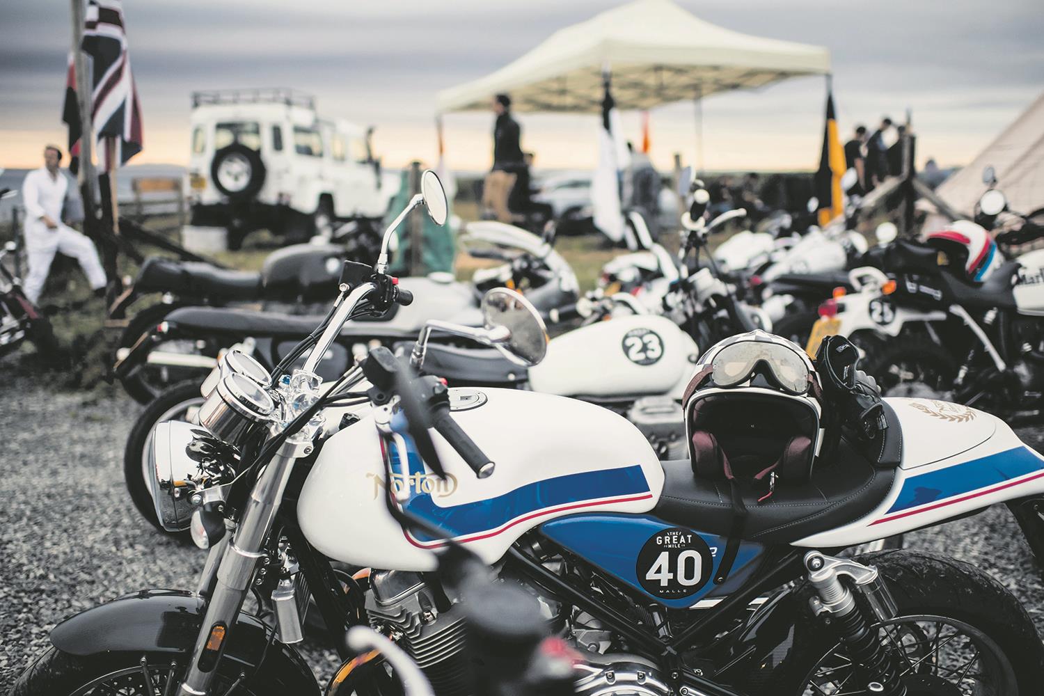 Motorbikes at the Great Malle Rally Motorbikes at the Great Malle Rally