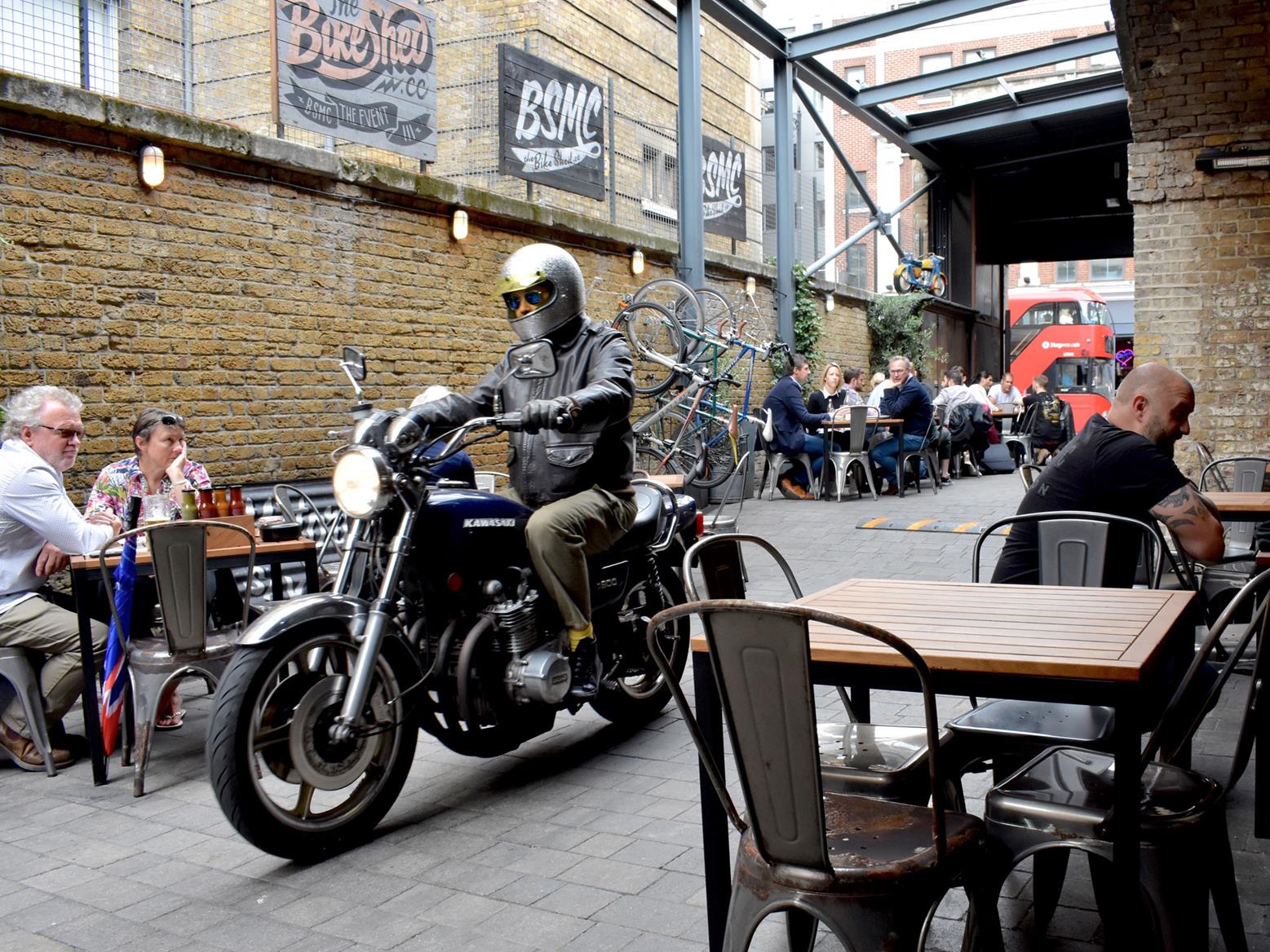 Bike Shed outside Bike Shed outside
