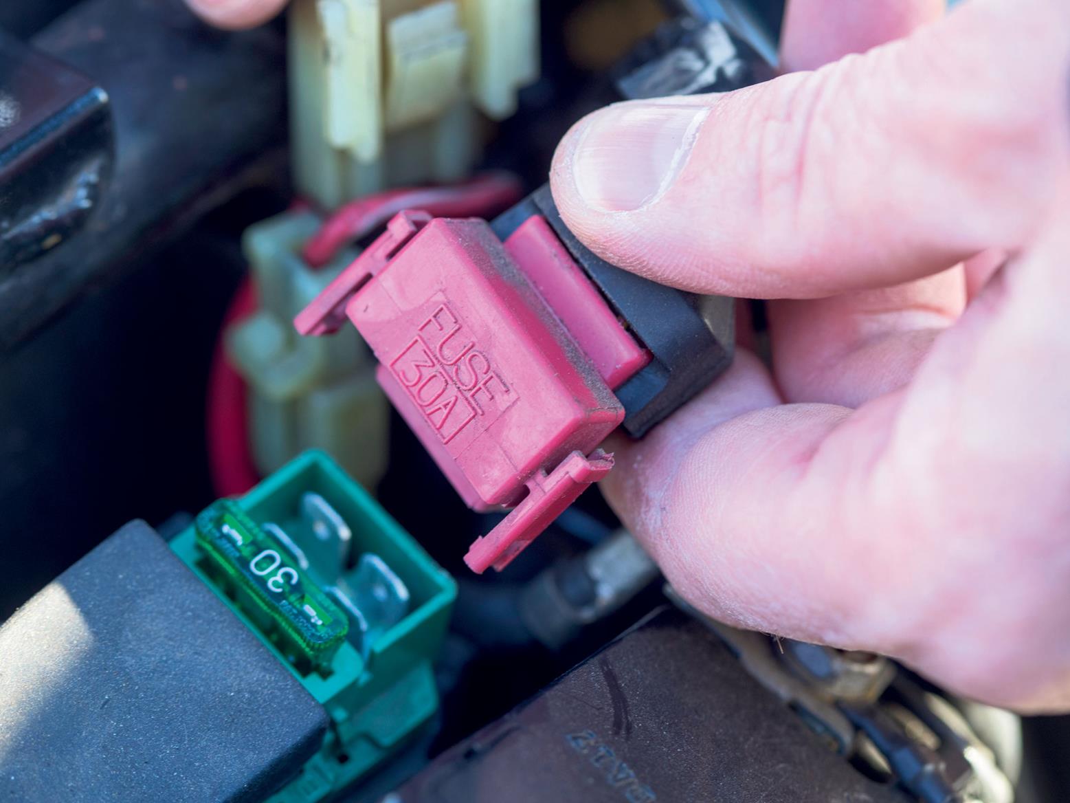 Check the solenoid switch Check the solenoid switch