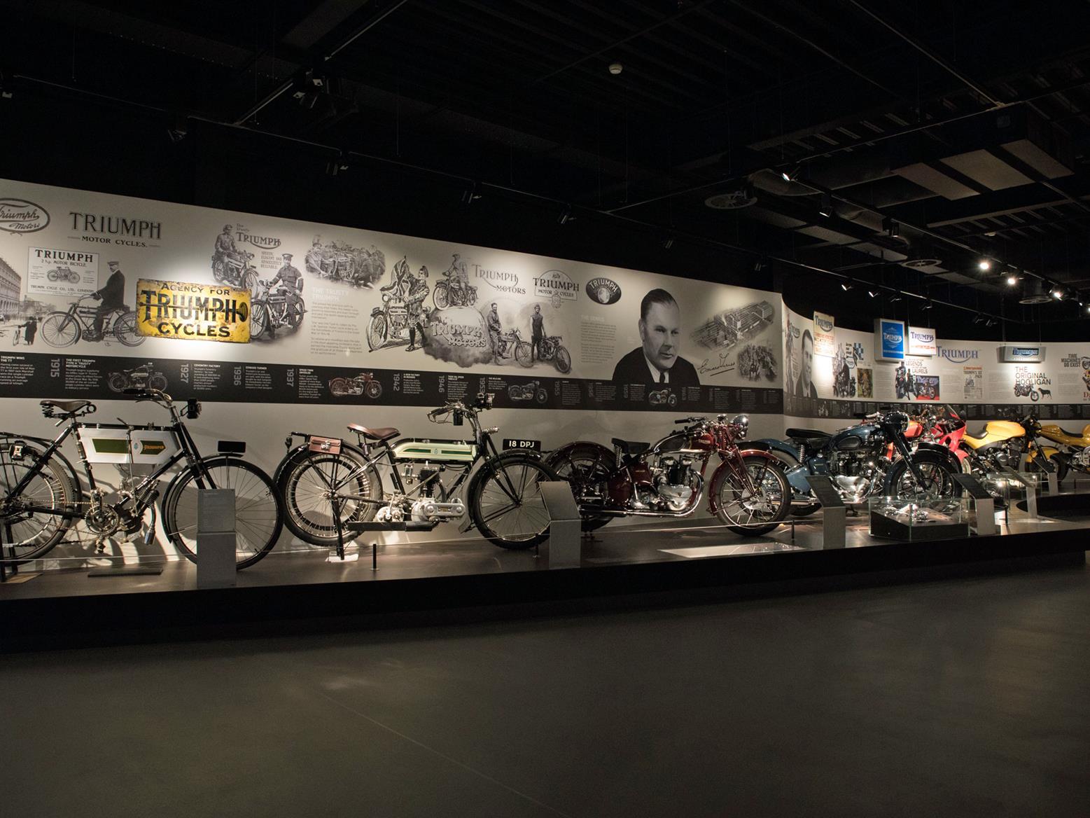 The museum at Triumph's headquarters may soon need some fast-charging facilities... The museum at Triumph's headquarters may soon need some fast-charging facilities...