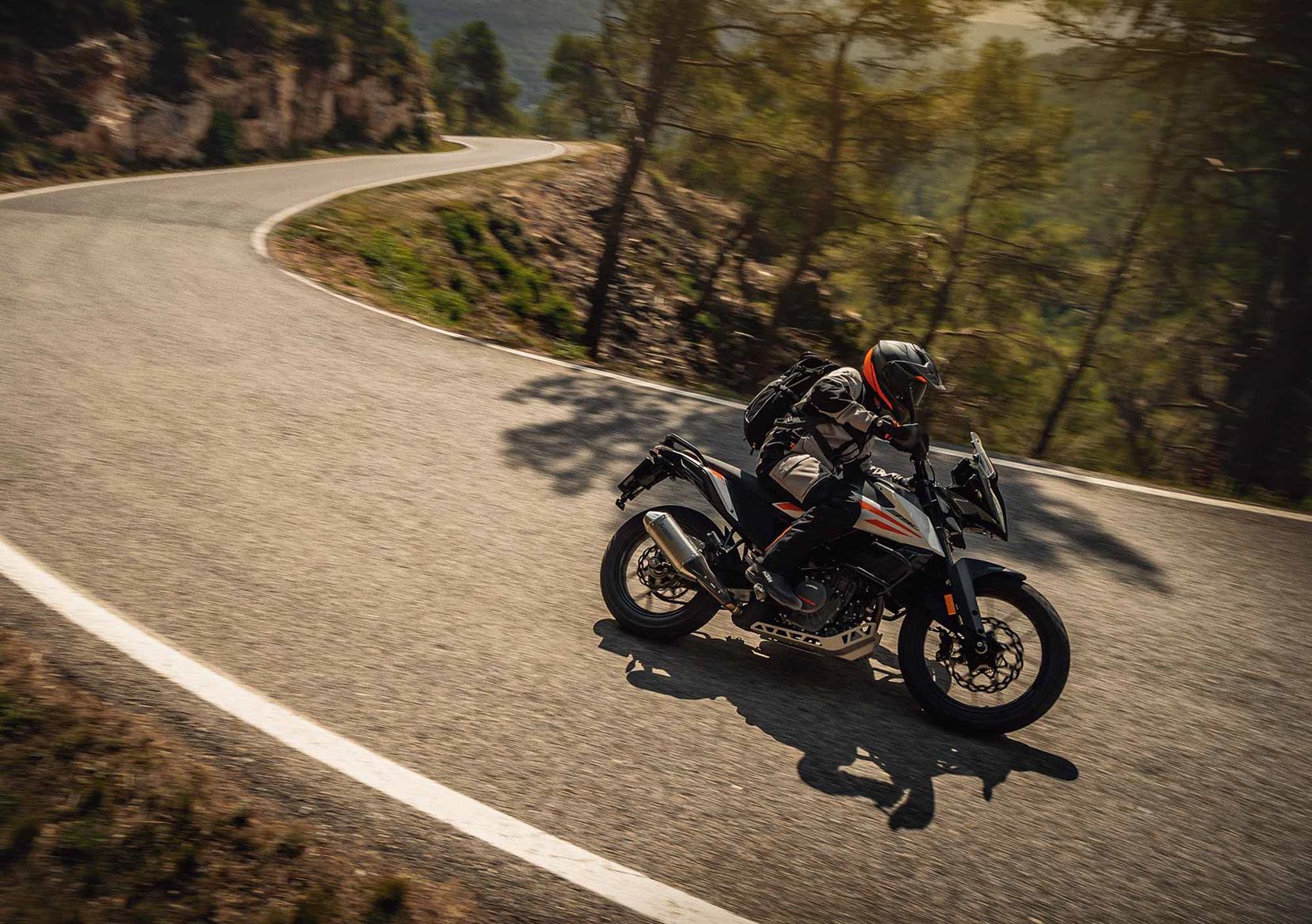 KTM 390 Adventure on the road KTM 390 Adventure on the road