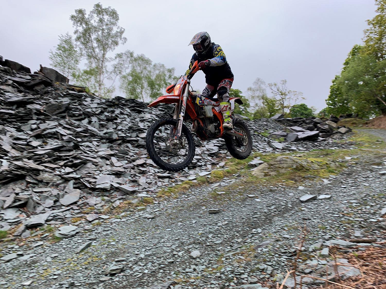John McGuinness off road jump John McGuinness off road jump
