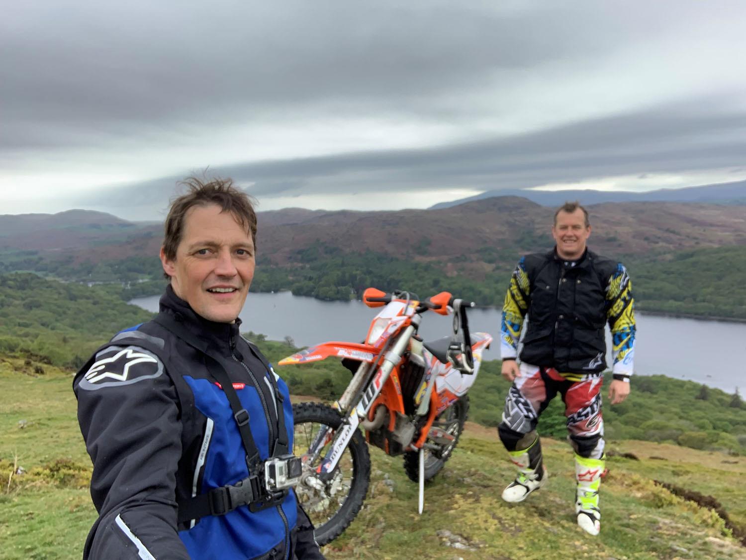 John McGuinness Michael Guy selfie John McGuinness Michael Guy selfie