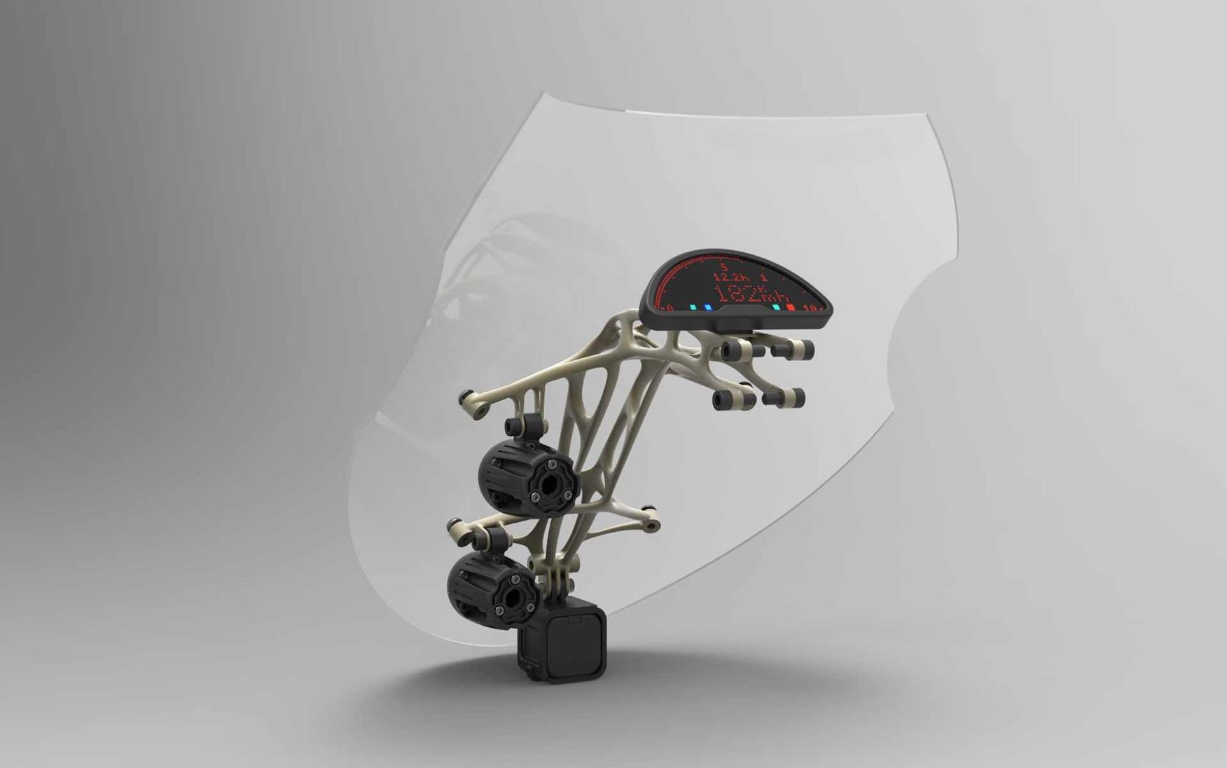 3D-printed clock housing 3D-printed clock housing