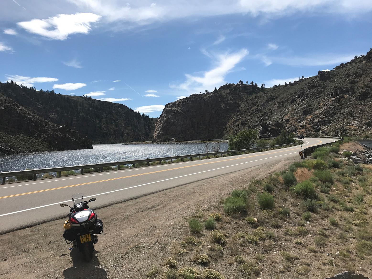 Simon's Kawasaki Z1000SX on Highway 50 Simon's Kawasaki Z1000SX on Highway 50
