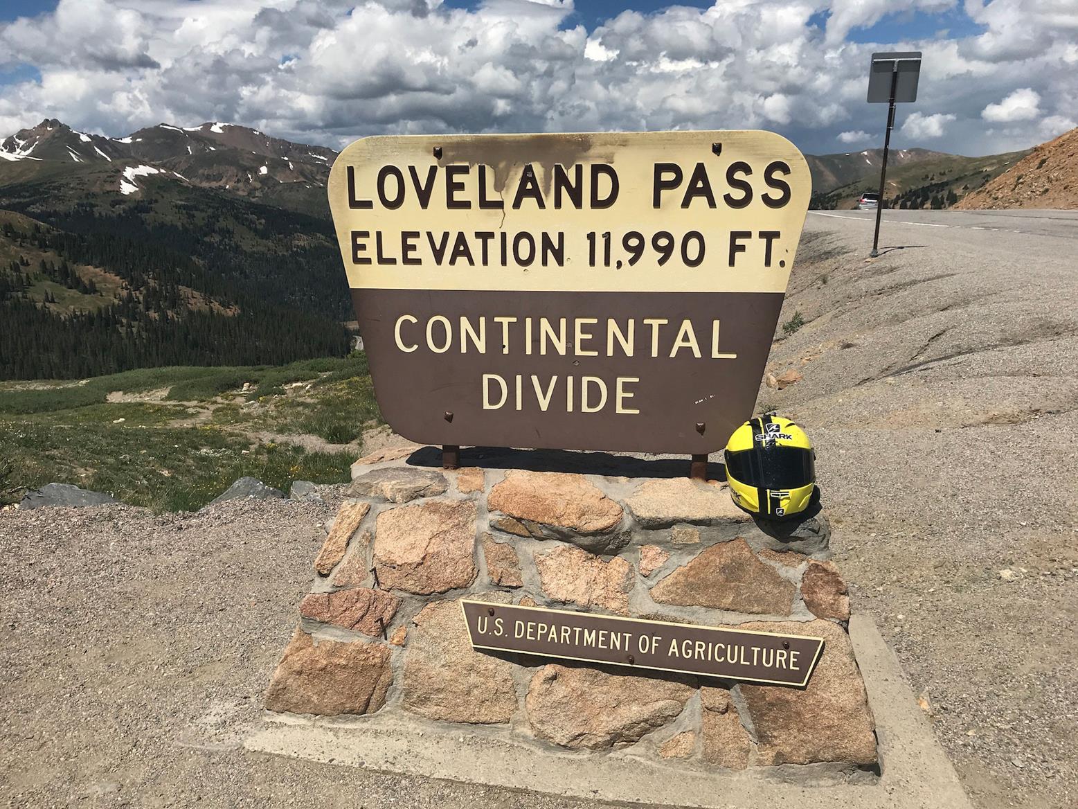 Loveland Pass sign Loveland Pass sign