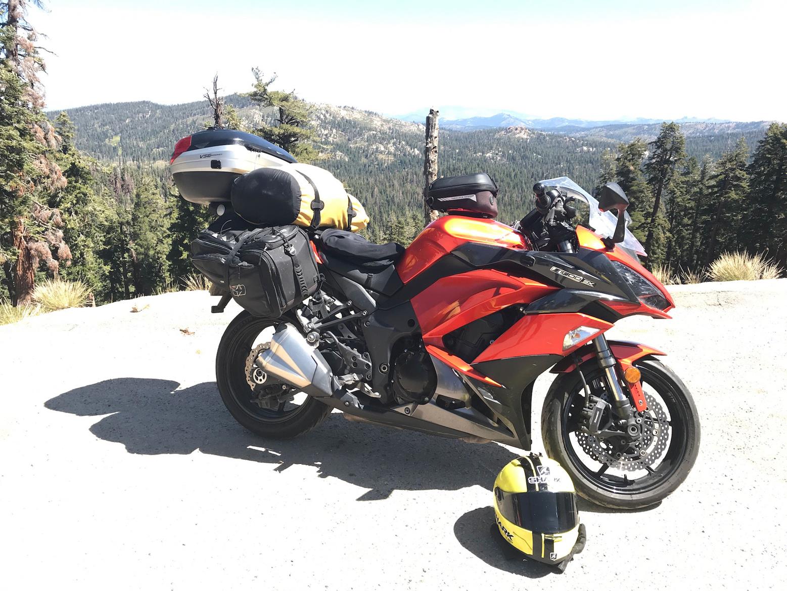 Simon's Kawasaki Z1000SX at Sherman Pass Simon's Kawasaki Z1000SX at Sherman Pass