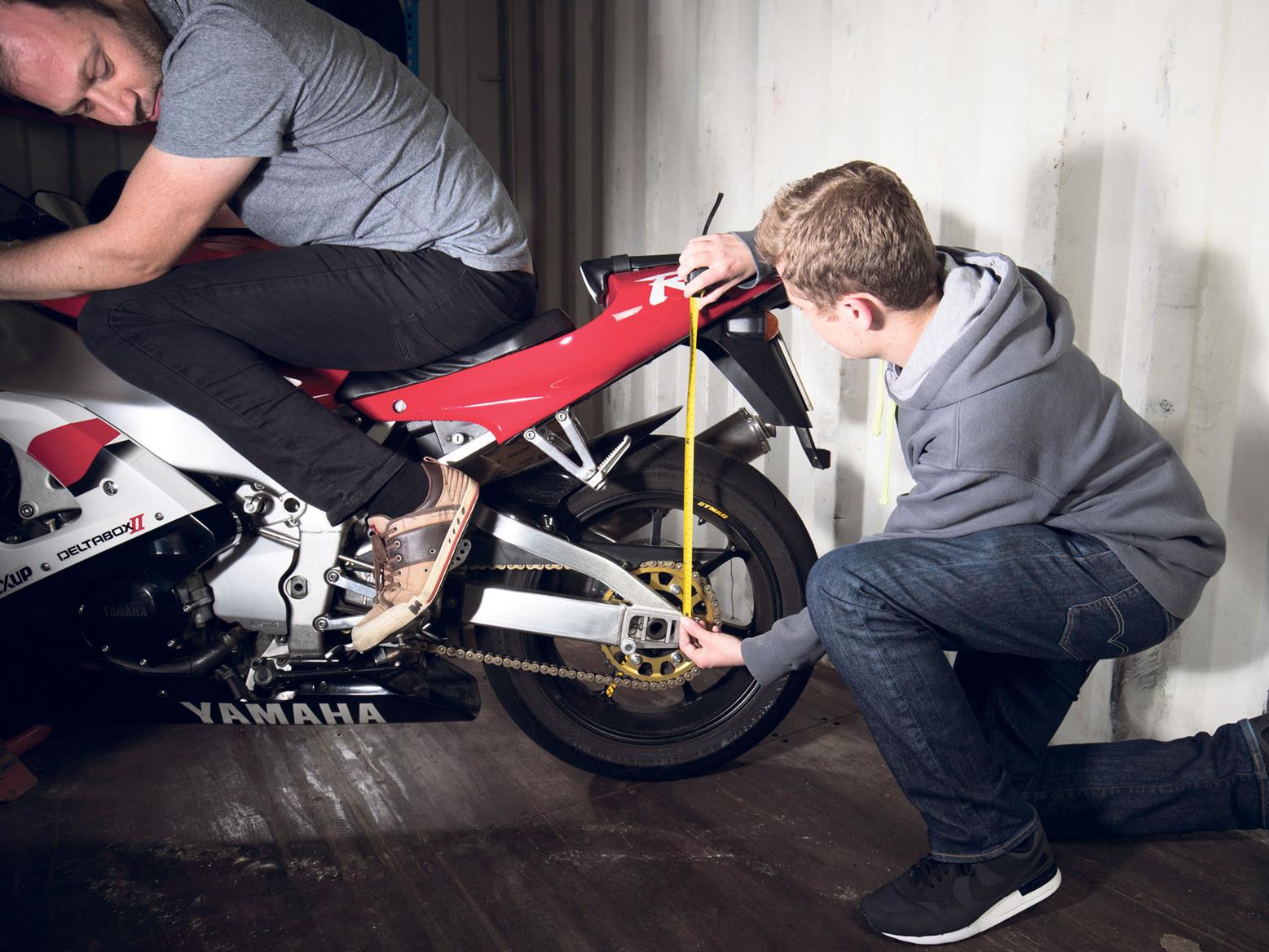 Set the sag on your rear shock Set the sag on your rear shock