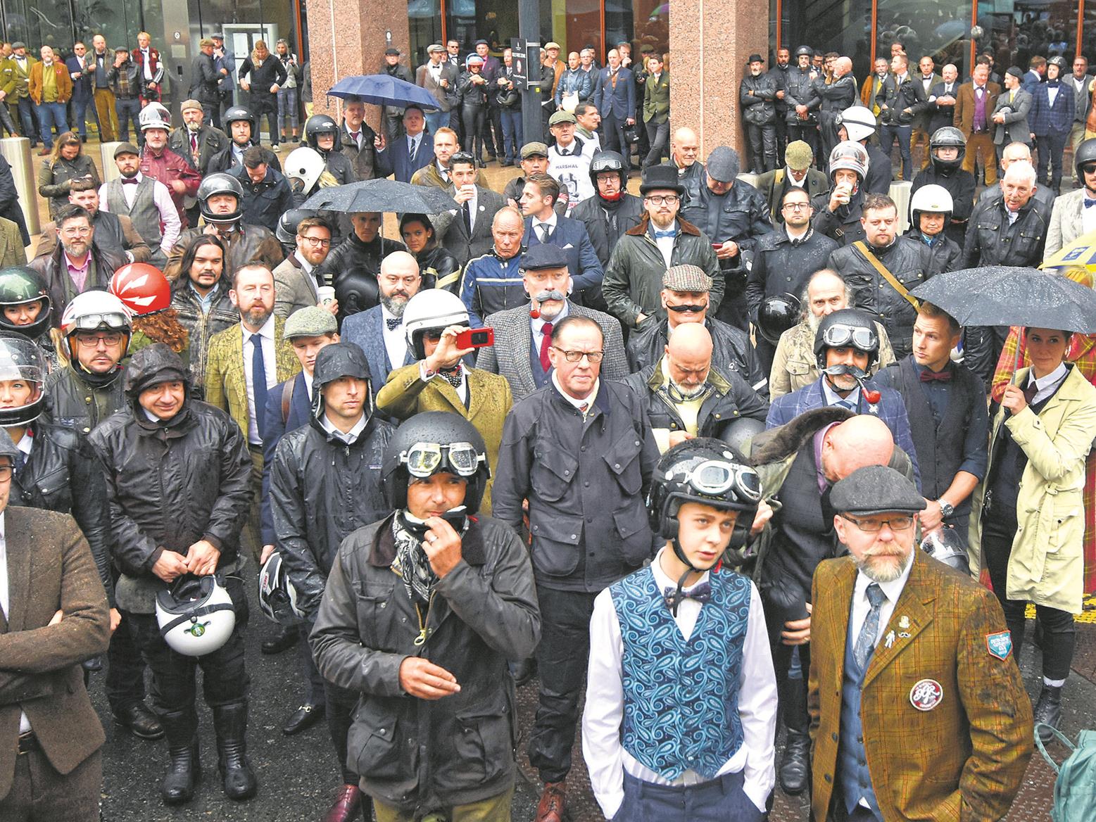 DGR 2019 attendees in the rain DGR 2019 attendees in the rain
