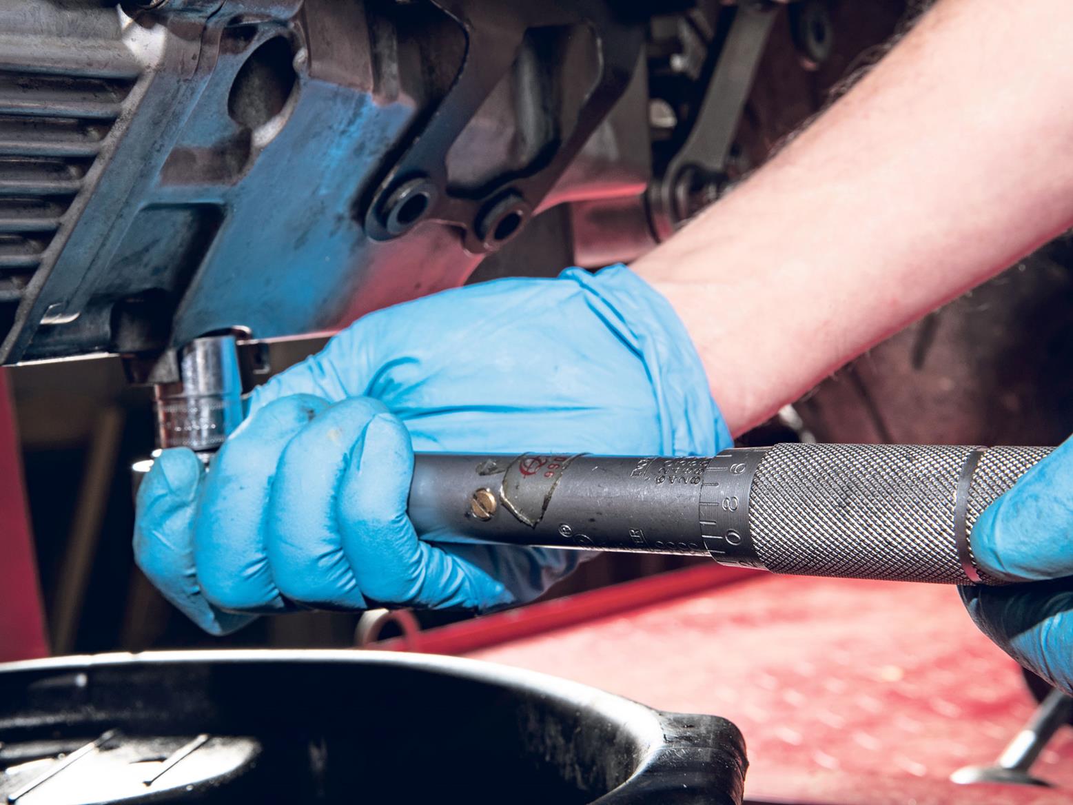 Clean up and retorque sump plug Clean up and retorque sump plug