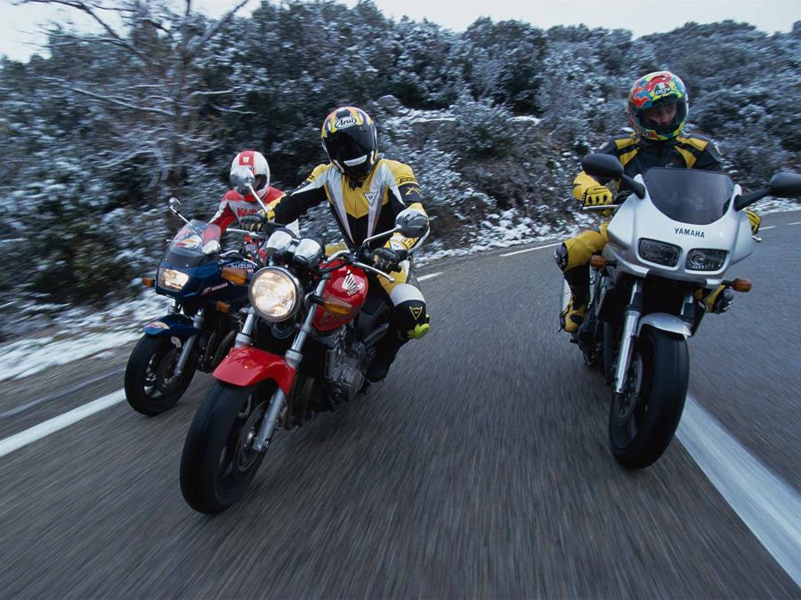 The Honda CB600F with Yamaha and Suzuki rivals