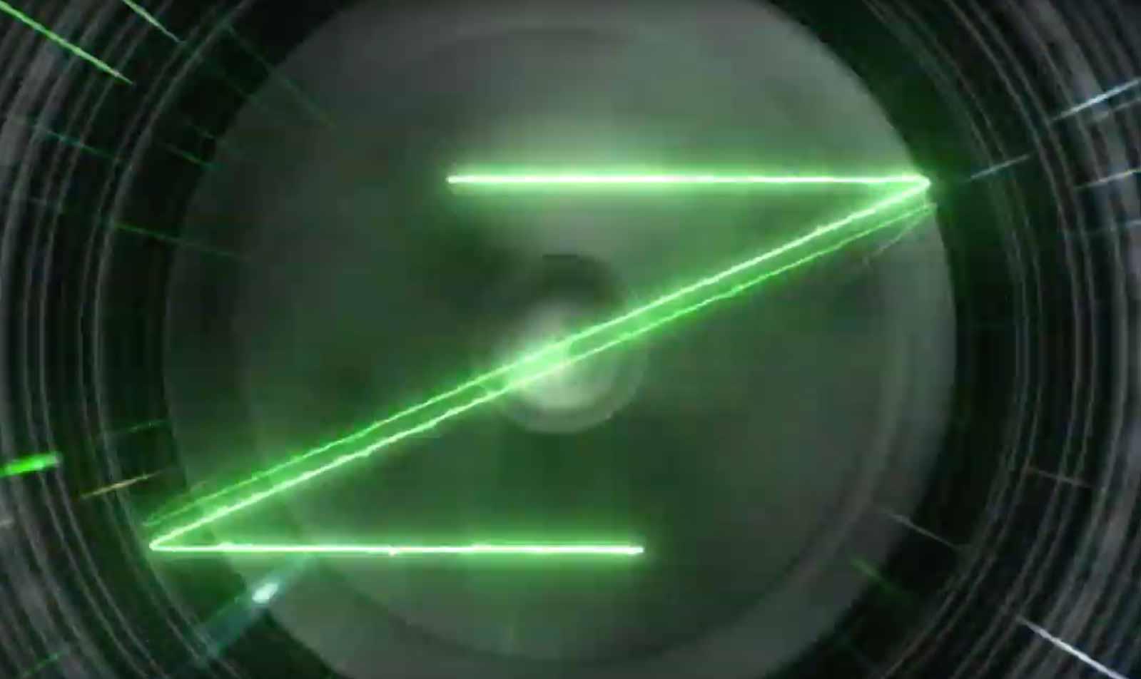 The first video shows the distinctive Kawasaki Z logo The first video shows the distinctive Kawasaki Z logo