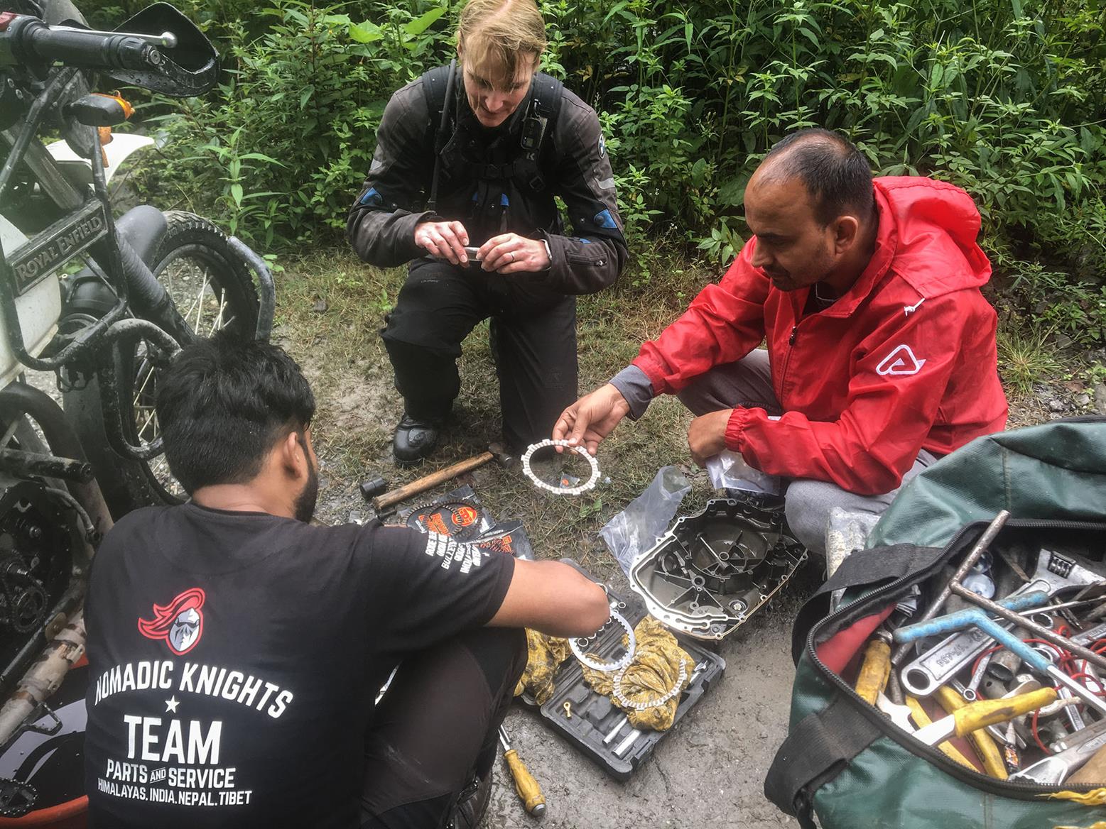 The team replaced nine clutches The team replaced nine clutches