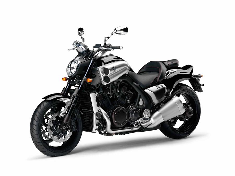 A side-on view of the Yamaha VMAX